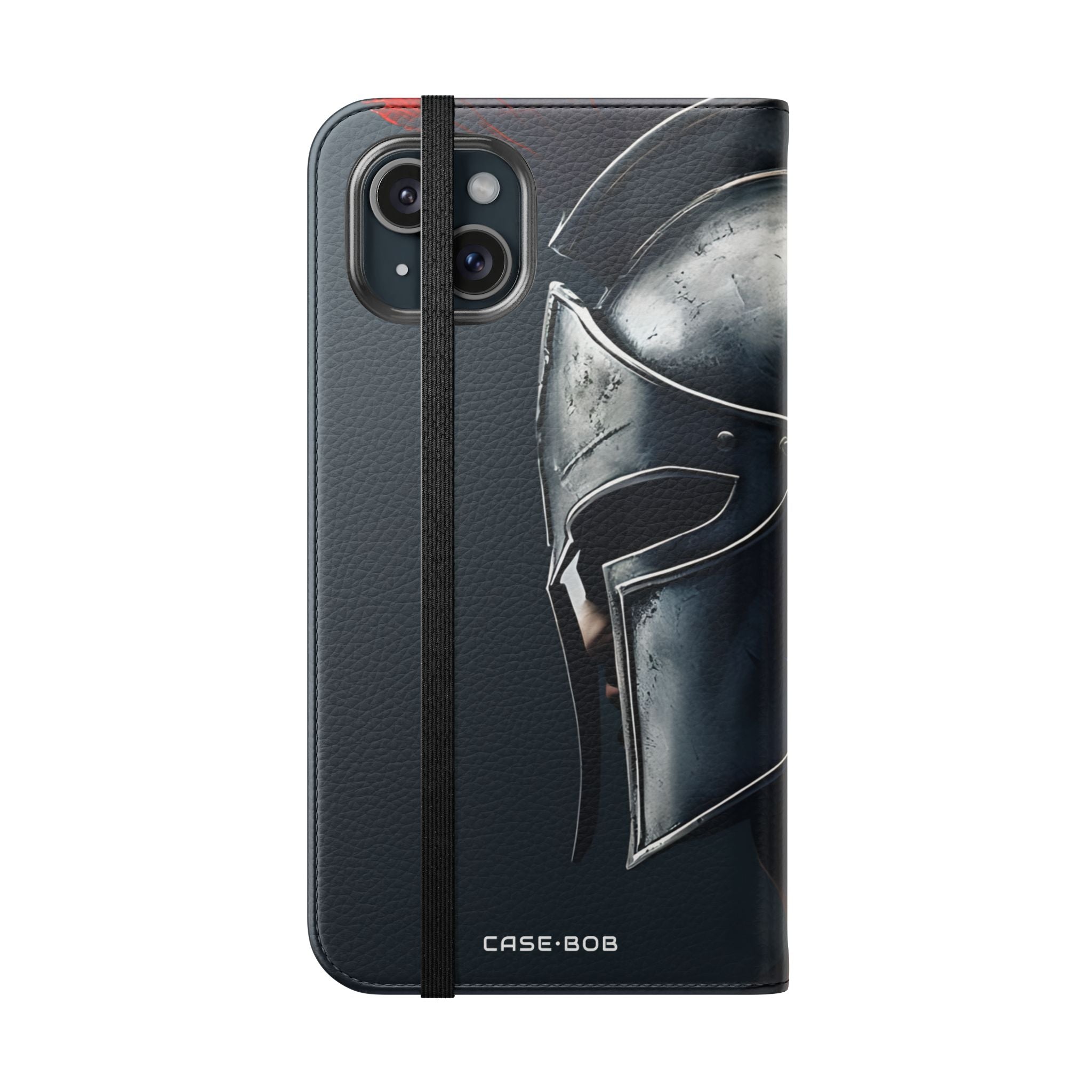 Silver Spartan - iPhone 15 Plus Case - Wallet