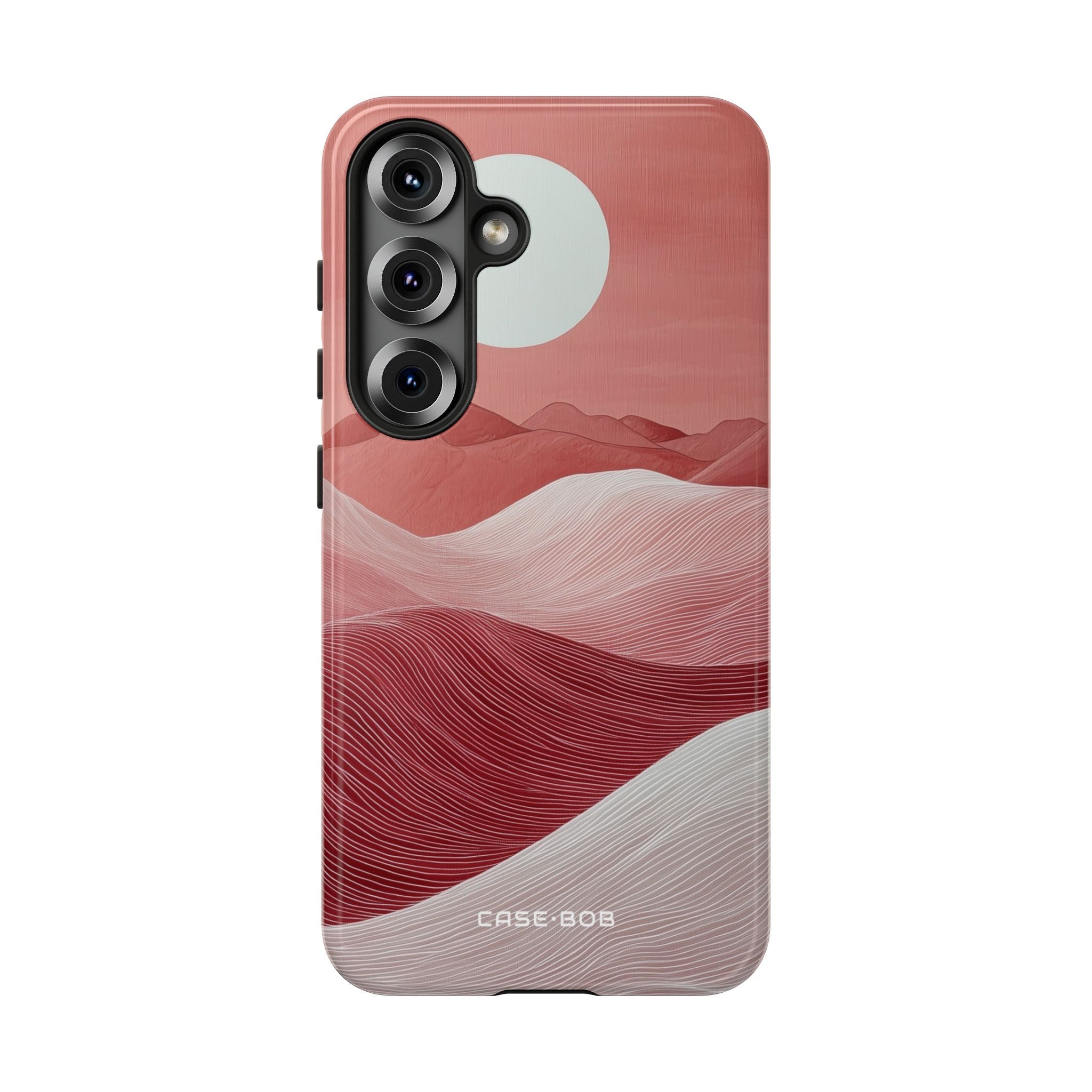 White Orb Dunes Samsung S25 Case - Tough