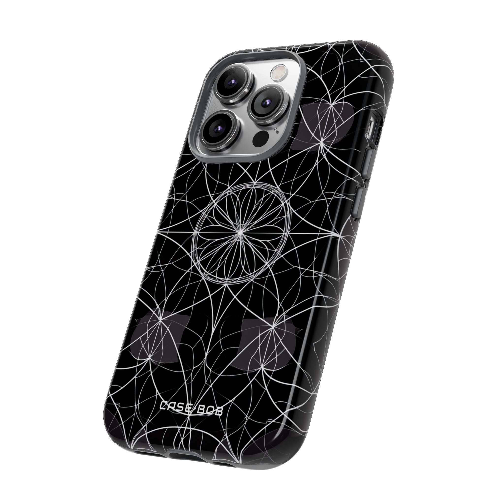 Stralend Bloem Orbit iPhone 14 Pro Hoesje - Tough