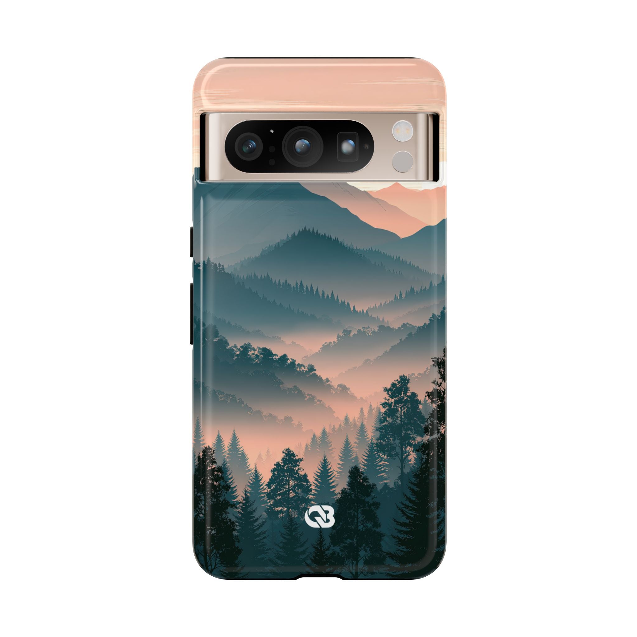 Teal Tough Phone Case for Google Pixel - Alpine Teal Horizon