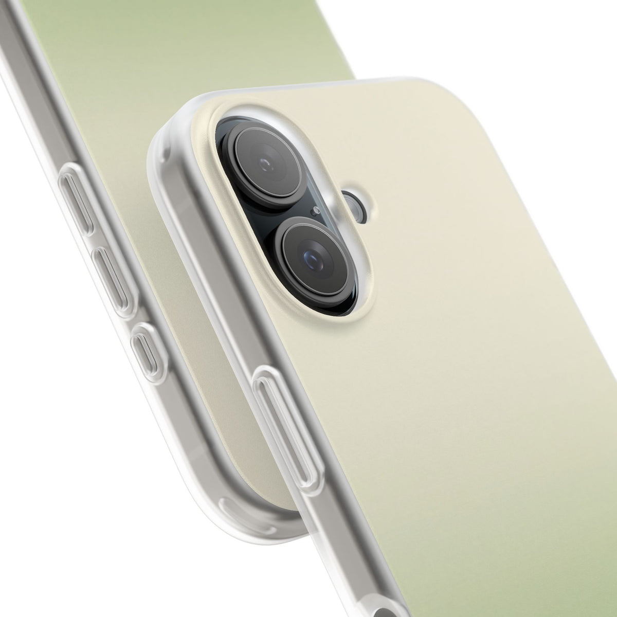 Green Lite Phone Case for iPhone - Bone Sage Fade
