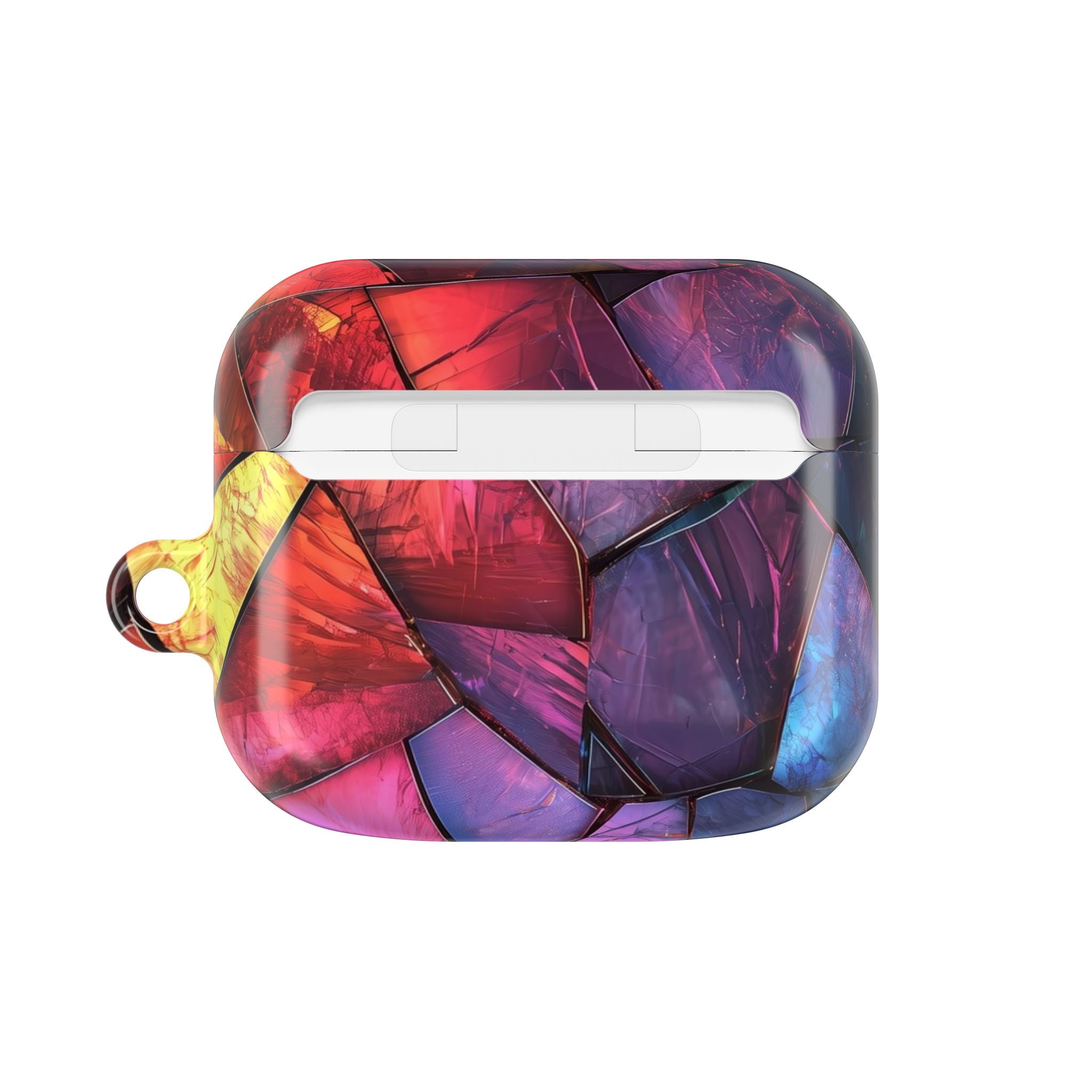 Crimson Shard Mosaic - AirPods Case