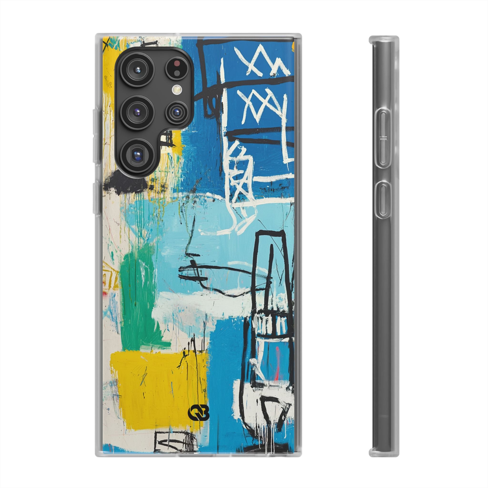 Azure Urban Scribble · Soft Phone Case for Samsung