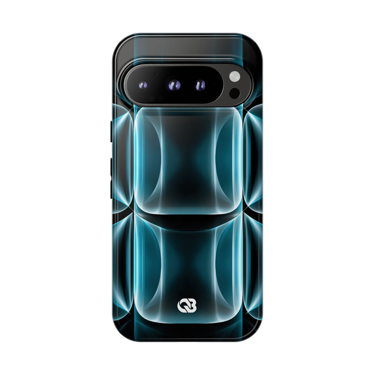 Translucent Cyber Grid · Tough Phone Case for Pixel · Teal