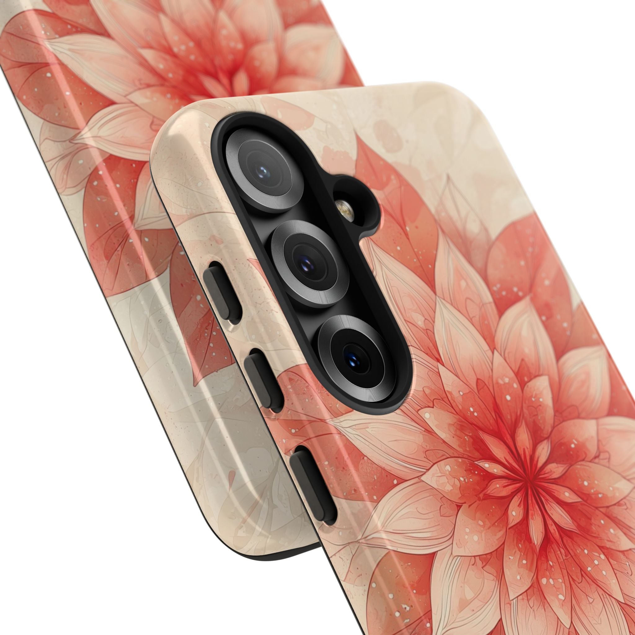 Coral Layered Bloom · Tough Handyhülle für Samsung