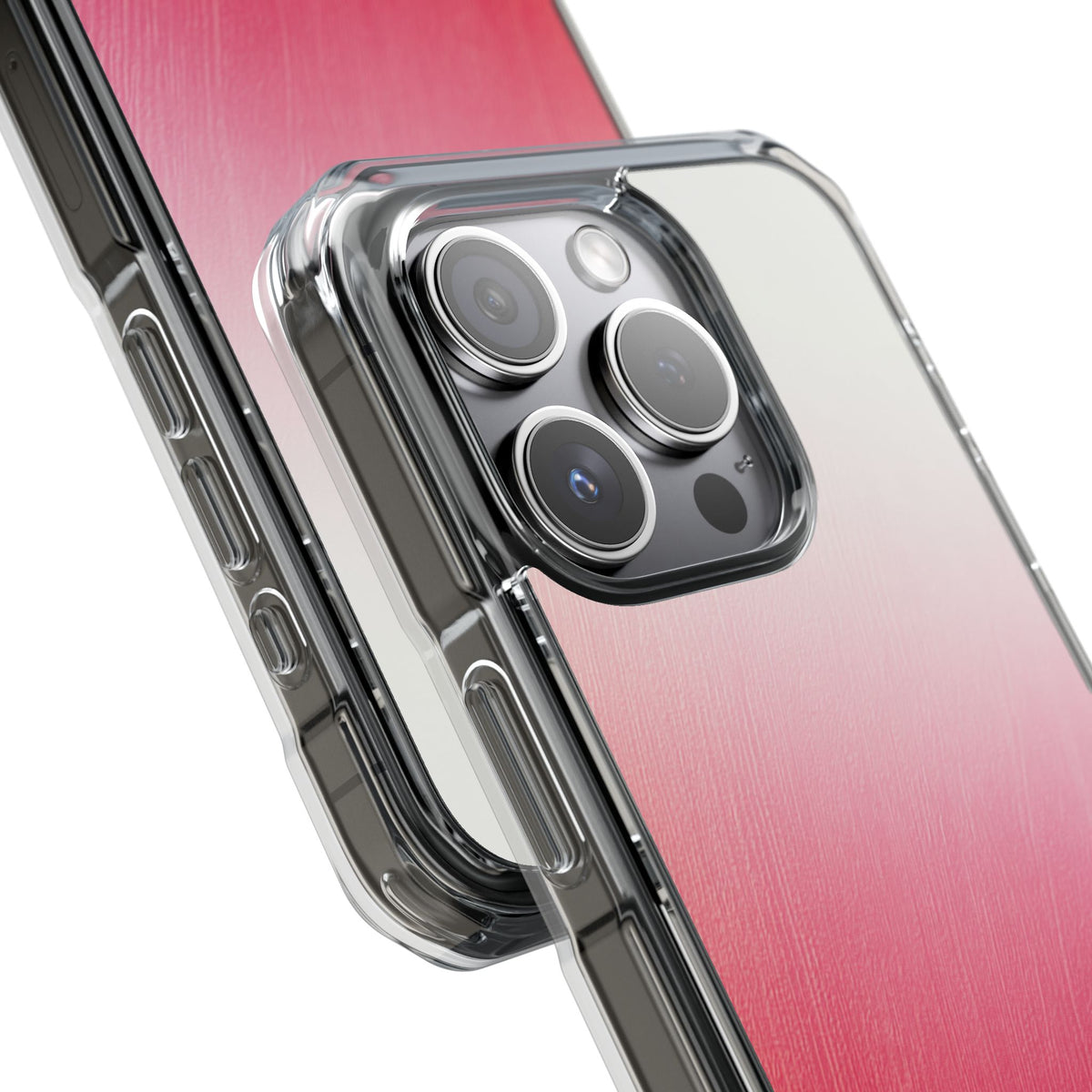 Rose Haze · Clear Impact Magnetic Phone Case for iPhone · Pink