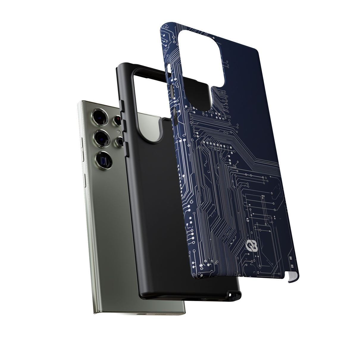 Blue Tough Phone Case for Samsung - Cobalt Data Stream