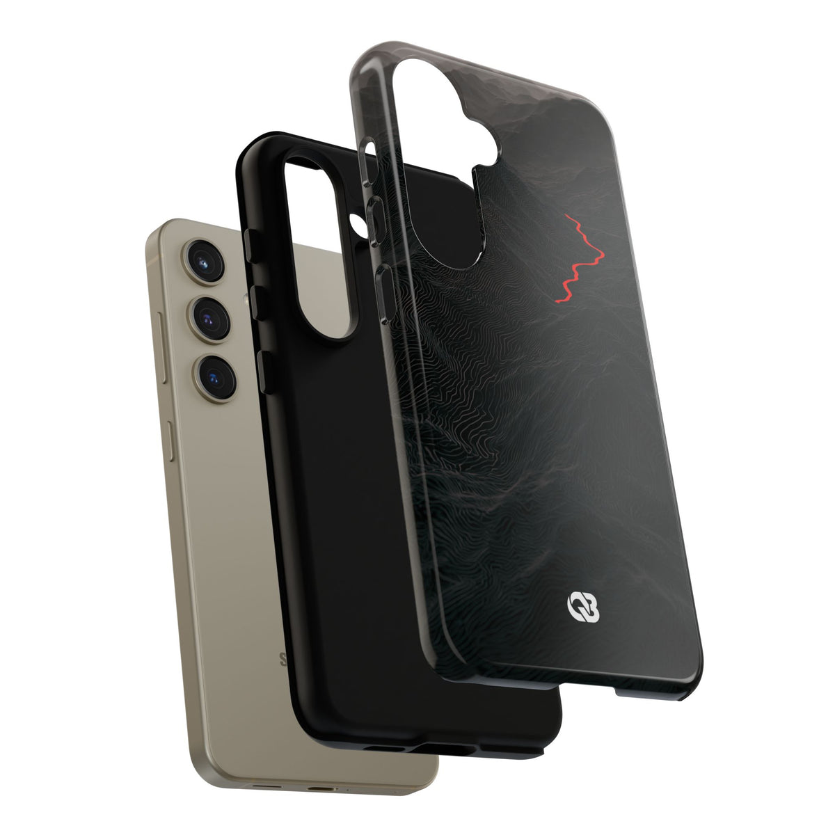Crimson Ridge Pass · Tough Phone Case for Samsung · Black