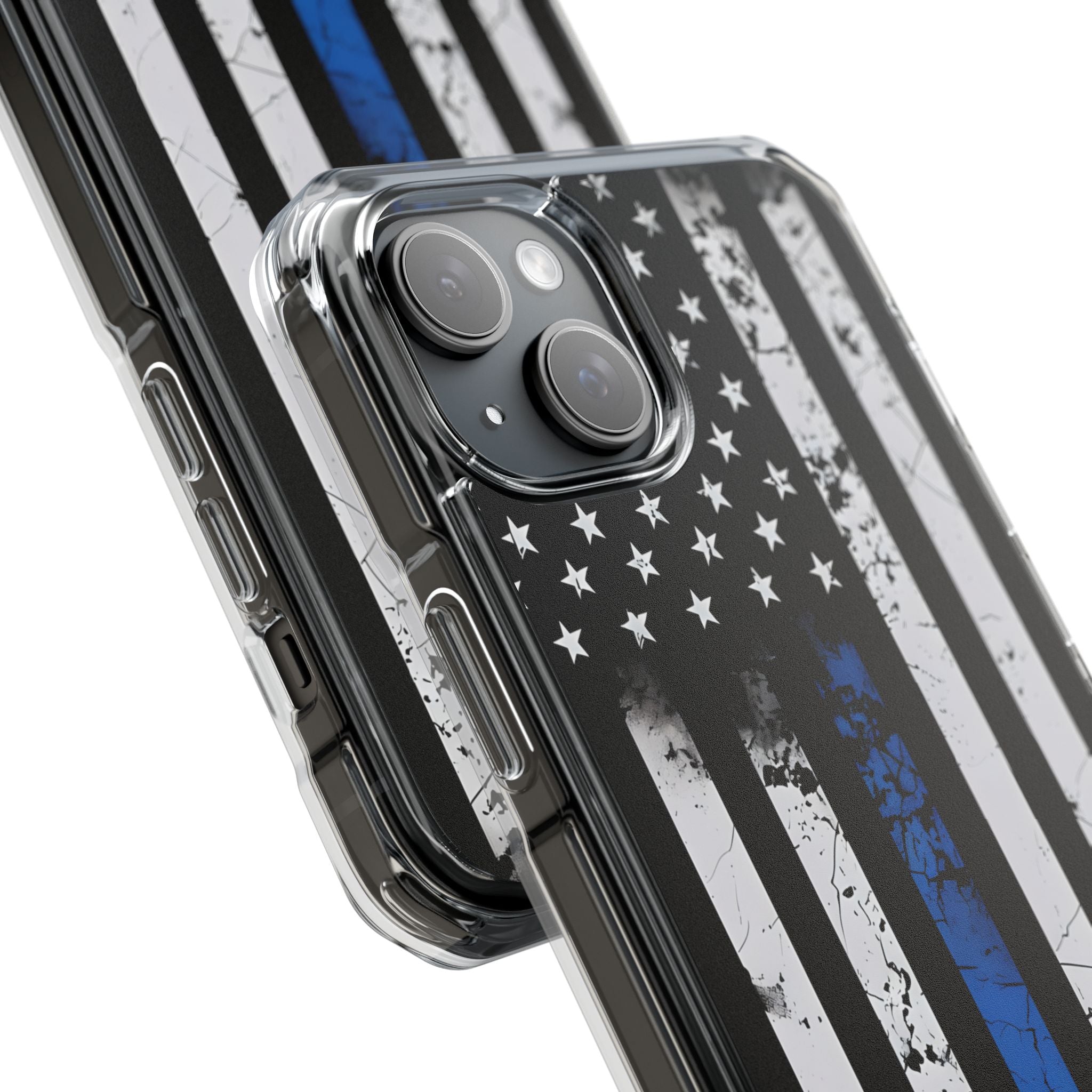 Gritty Cobalt Flag · Impact Phone Case for iPhone · Magsafe
