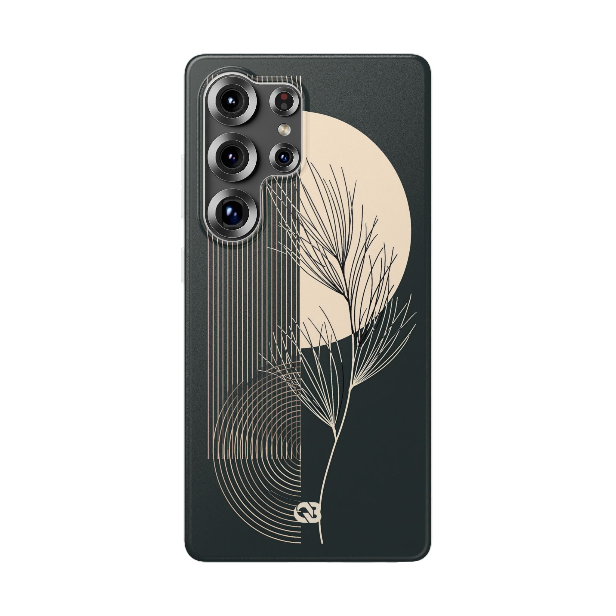 Black Lite Phone Case for Samsung - Obsidian Sand Willow