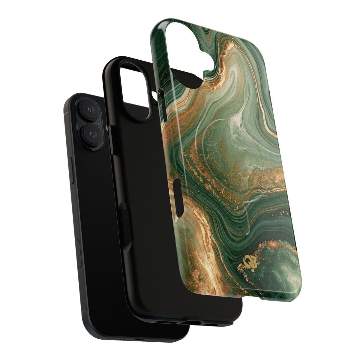 Jade Suminagashi · Tough 2.0 Magnetic Phone Case for iPhone · Green