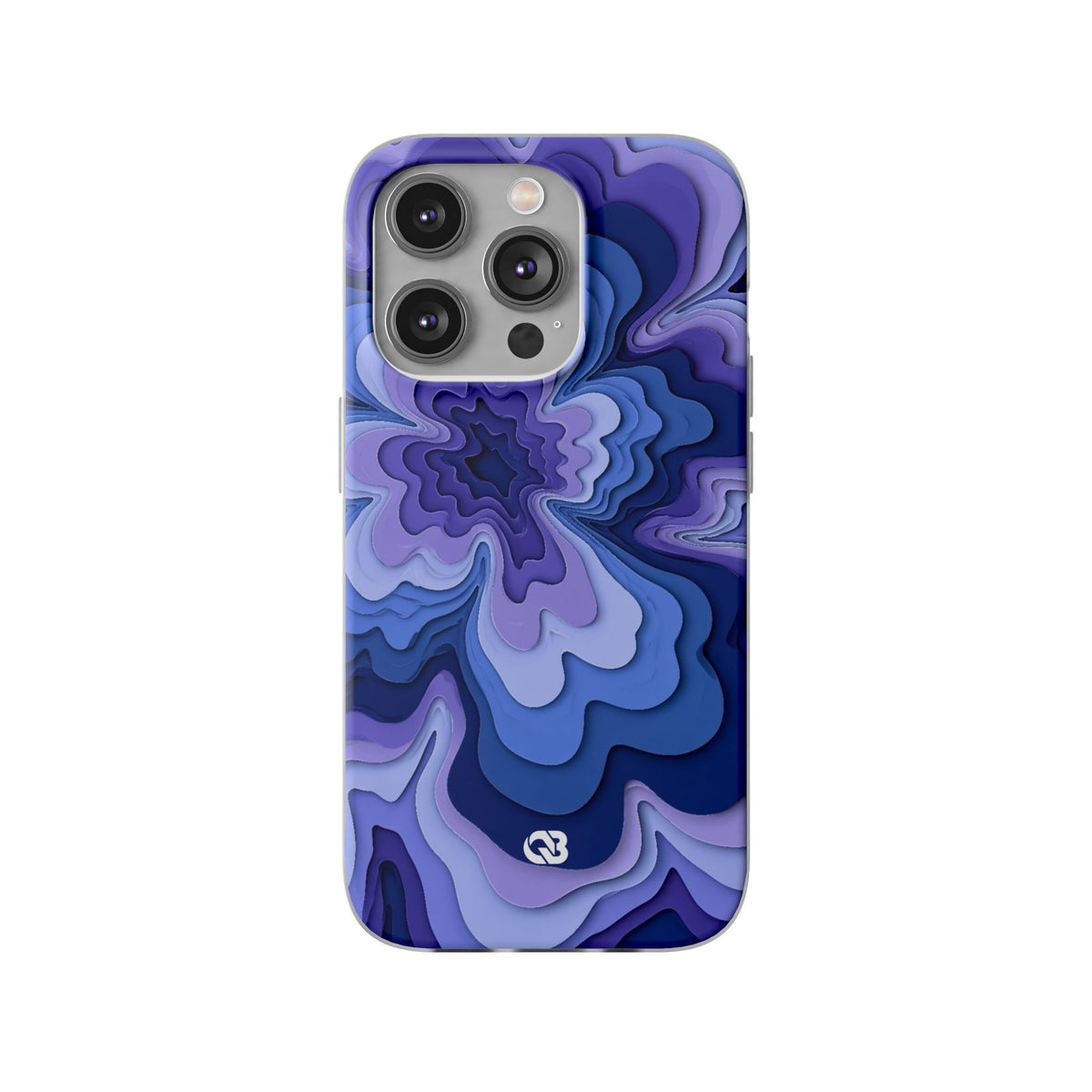 Periwinkle Strata Bloom · Lite Phone Case for iPhone · Purple