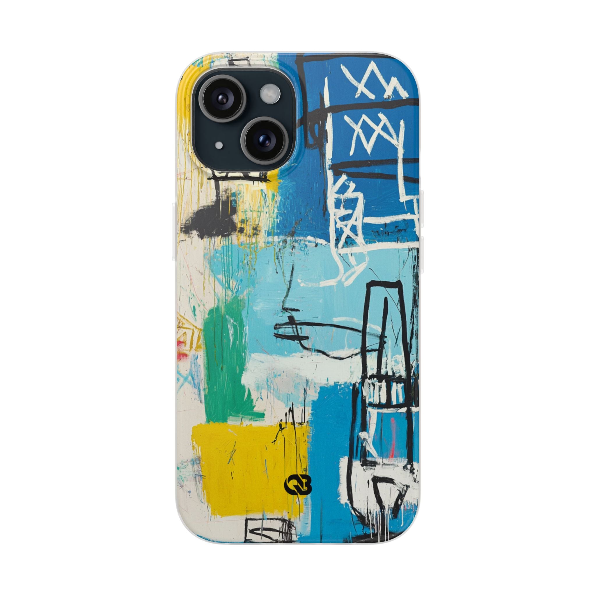 Azure Urban Scribble · Soft Phone Case for iPhone