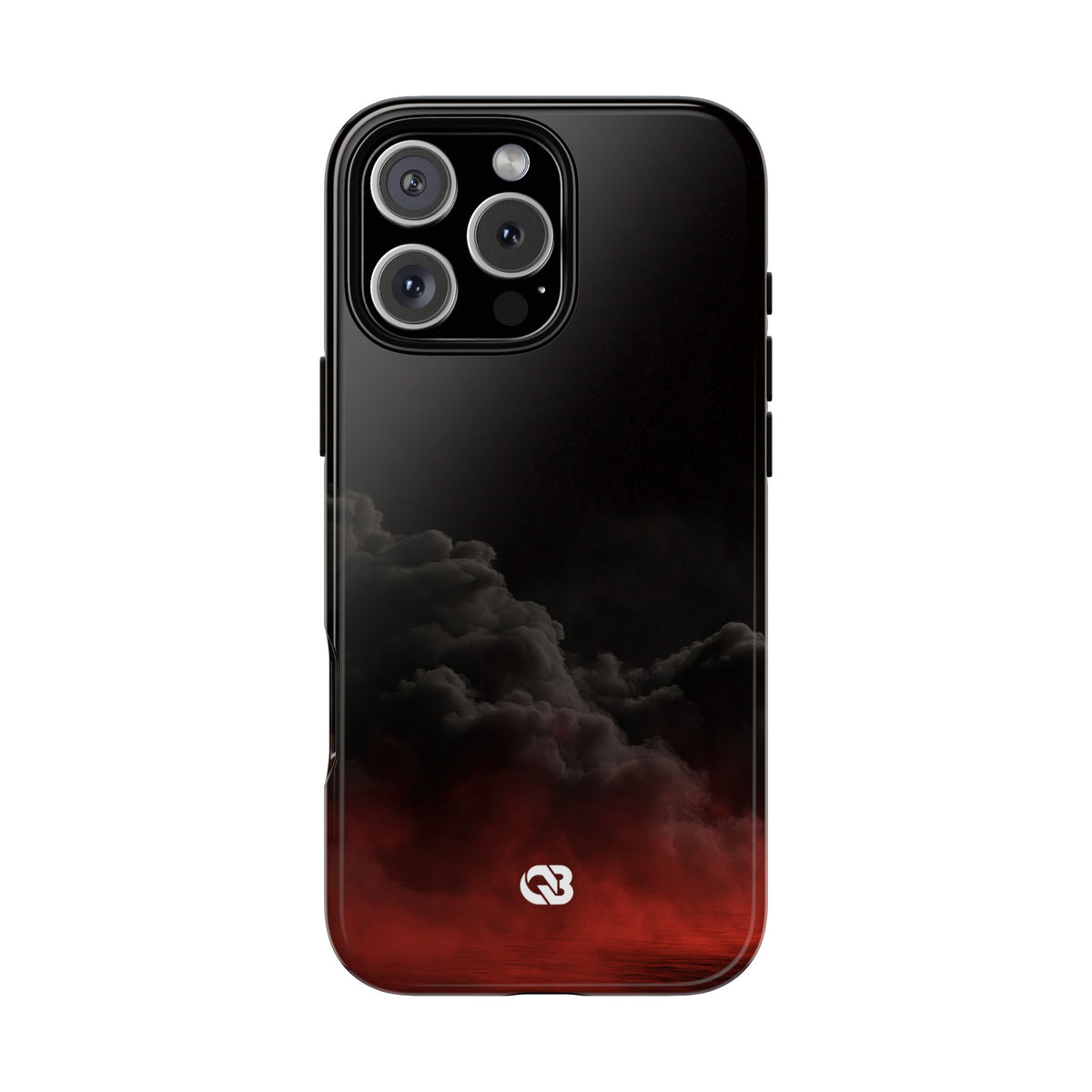 Crimson Fog Void · Tough Phone Case for iPhone · Black