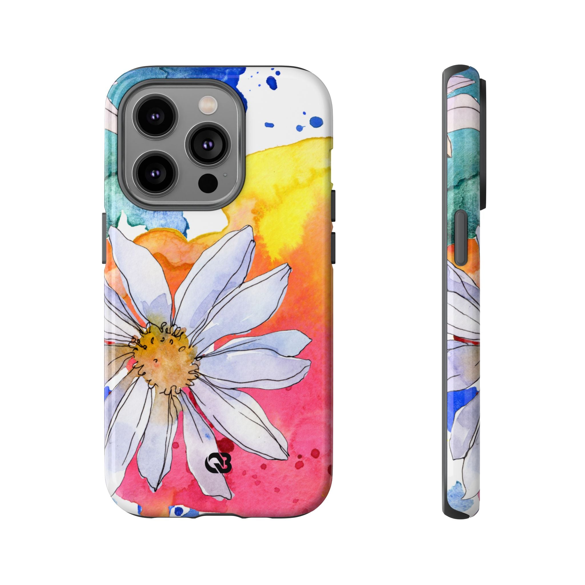 Vivid Bloom Splatter · Tough Handyhülle für iPhone