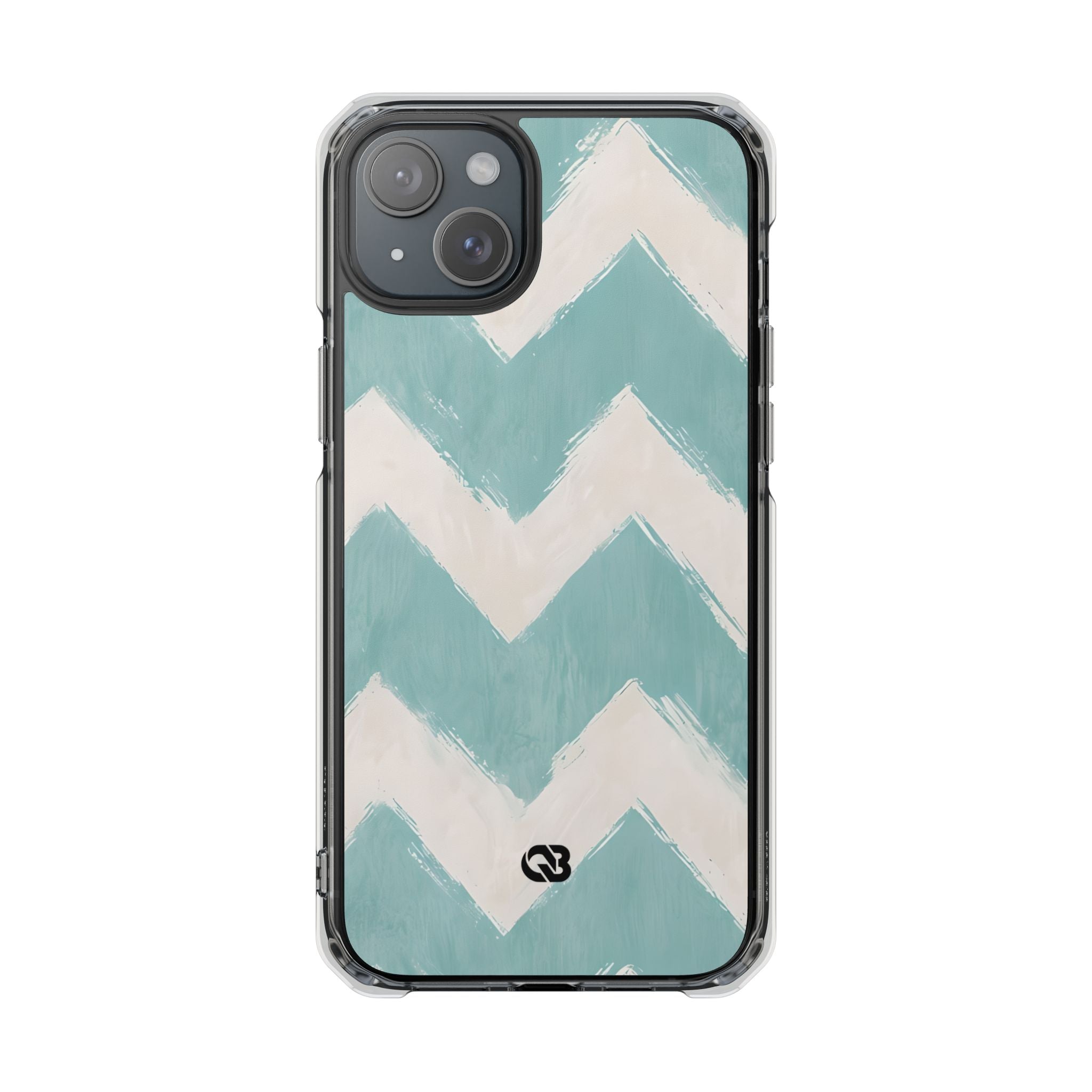 Teal Painted Chevron · Custodia Impact per iPhone · Magsafe