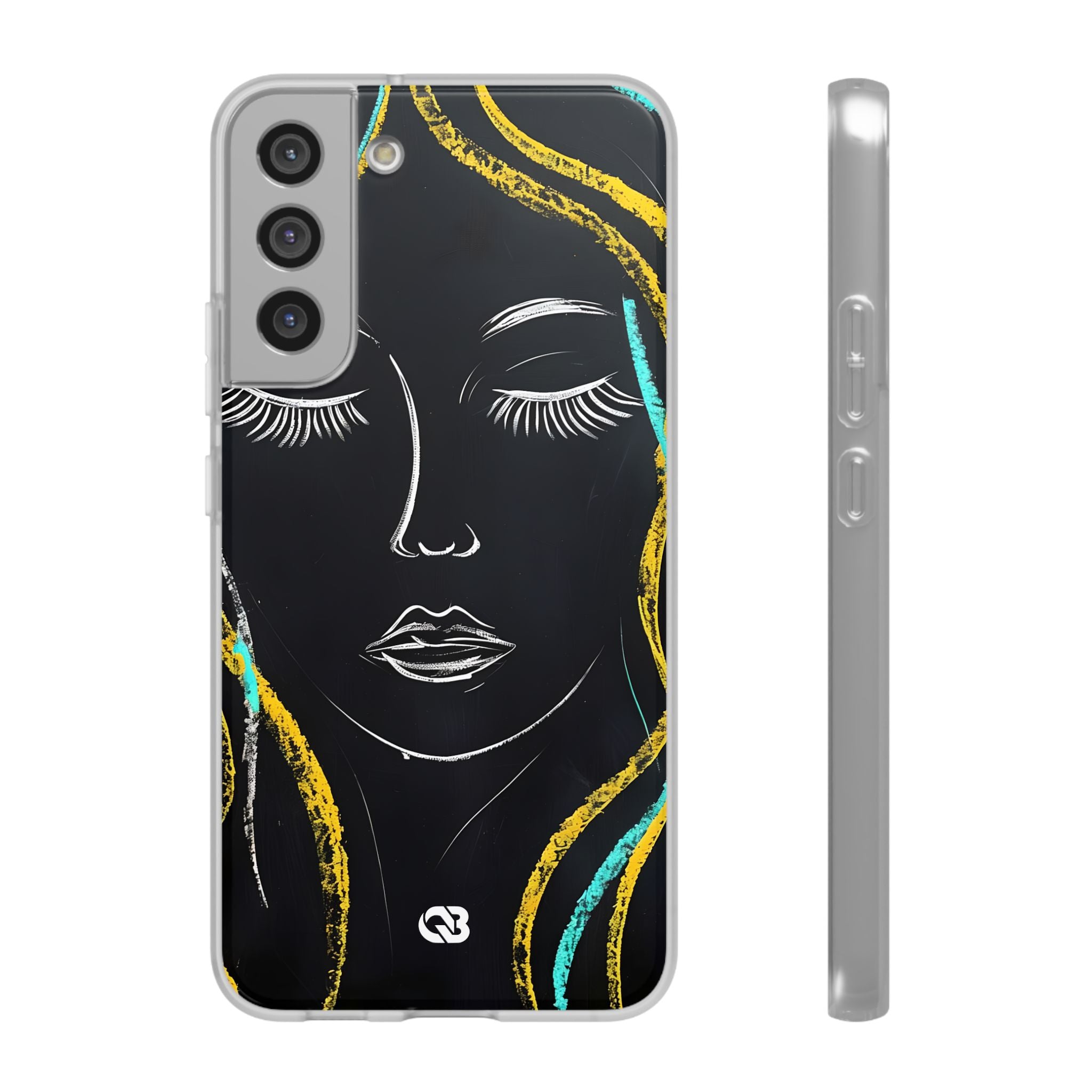 Obsidian Chalk Portrait · Soft Handyhülle für Samsung