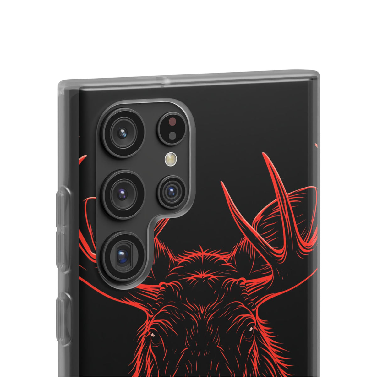 Crimson Horizon Moose · Lite Phone Case for Samsung · Black