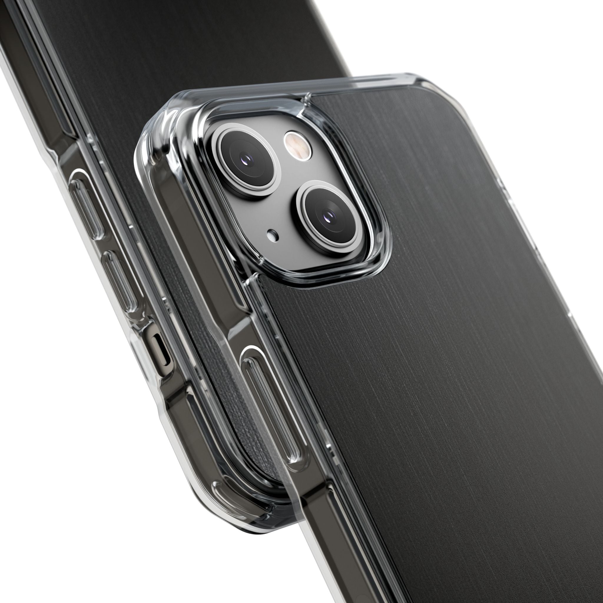 Black Impact MagSafe Phone Case for iPhone - Brushed Obsidian Slate