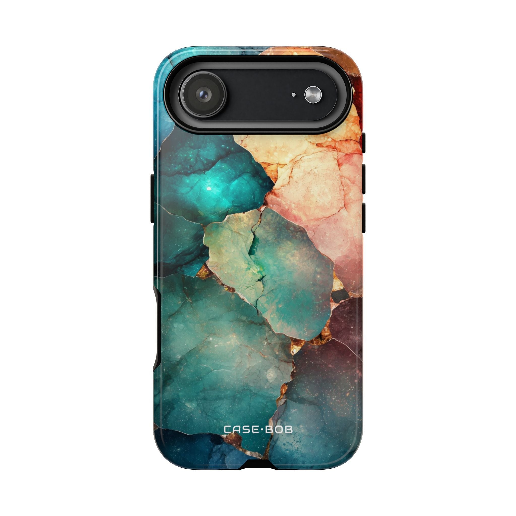 Teal Mosaic Veins iPhone 17 Air Case - Tough - CASE•BOB