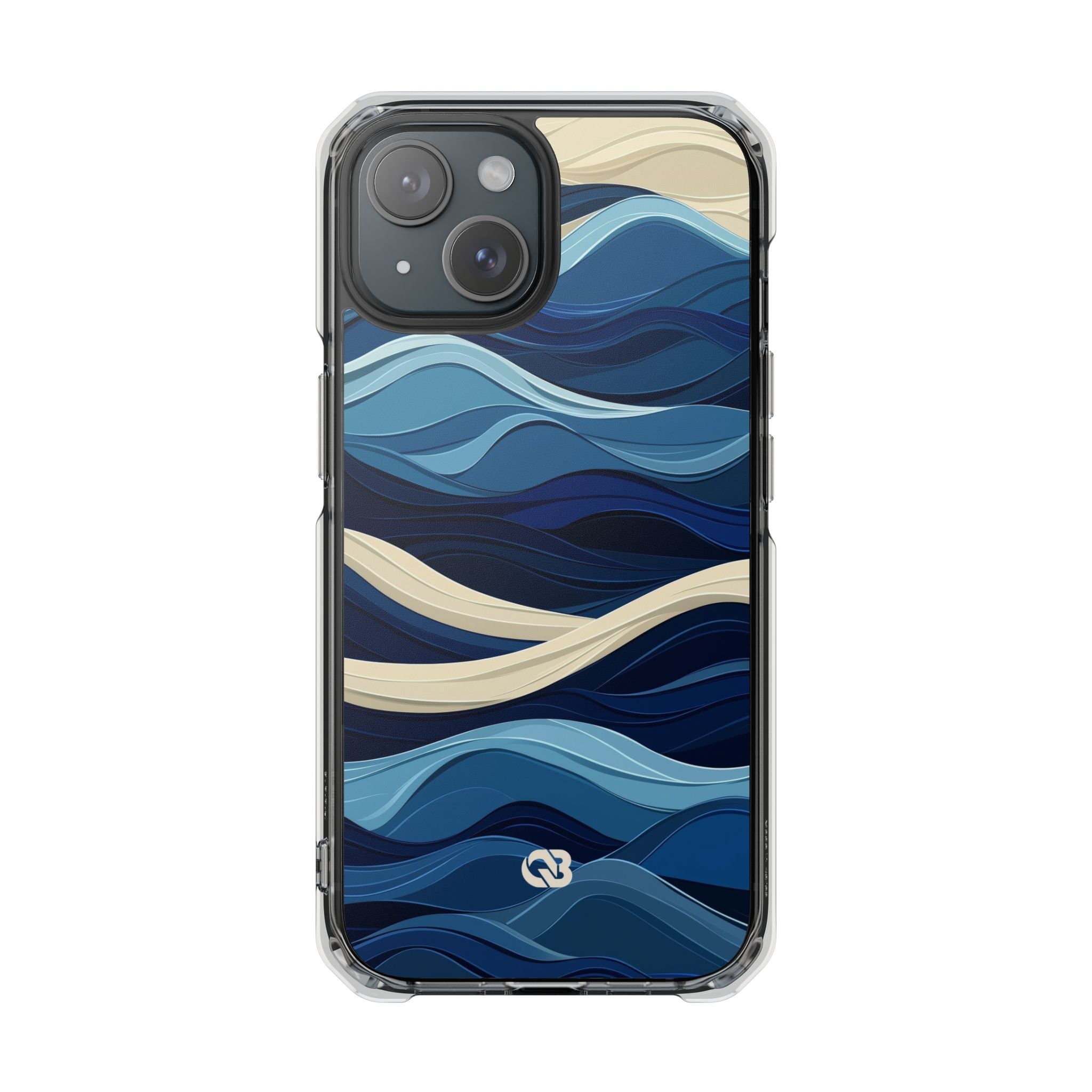 Cobalt Coast Layers · Impact Phone Case for iPhone · Magsafe