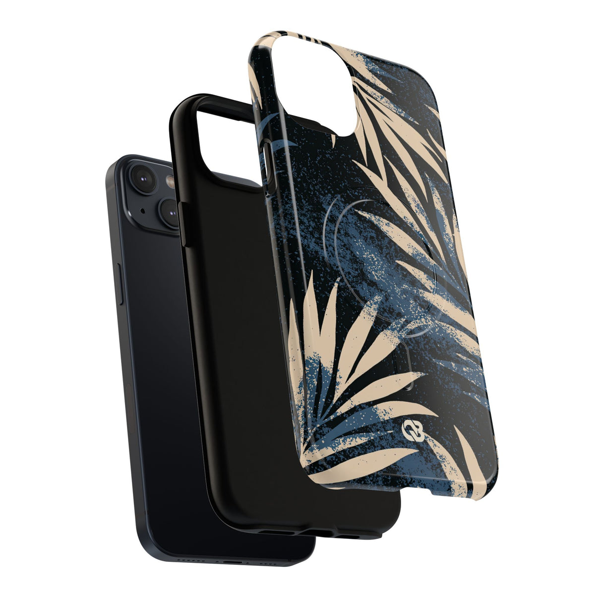 Indigo Palm Horizon · Tough 2.0 Magnetic Phone Case for iPhone · Blue