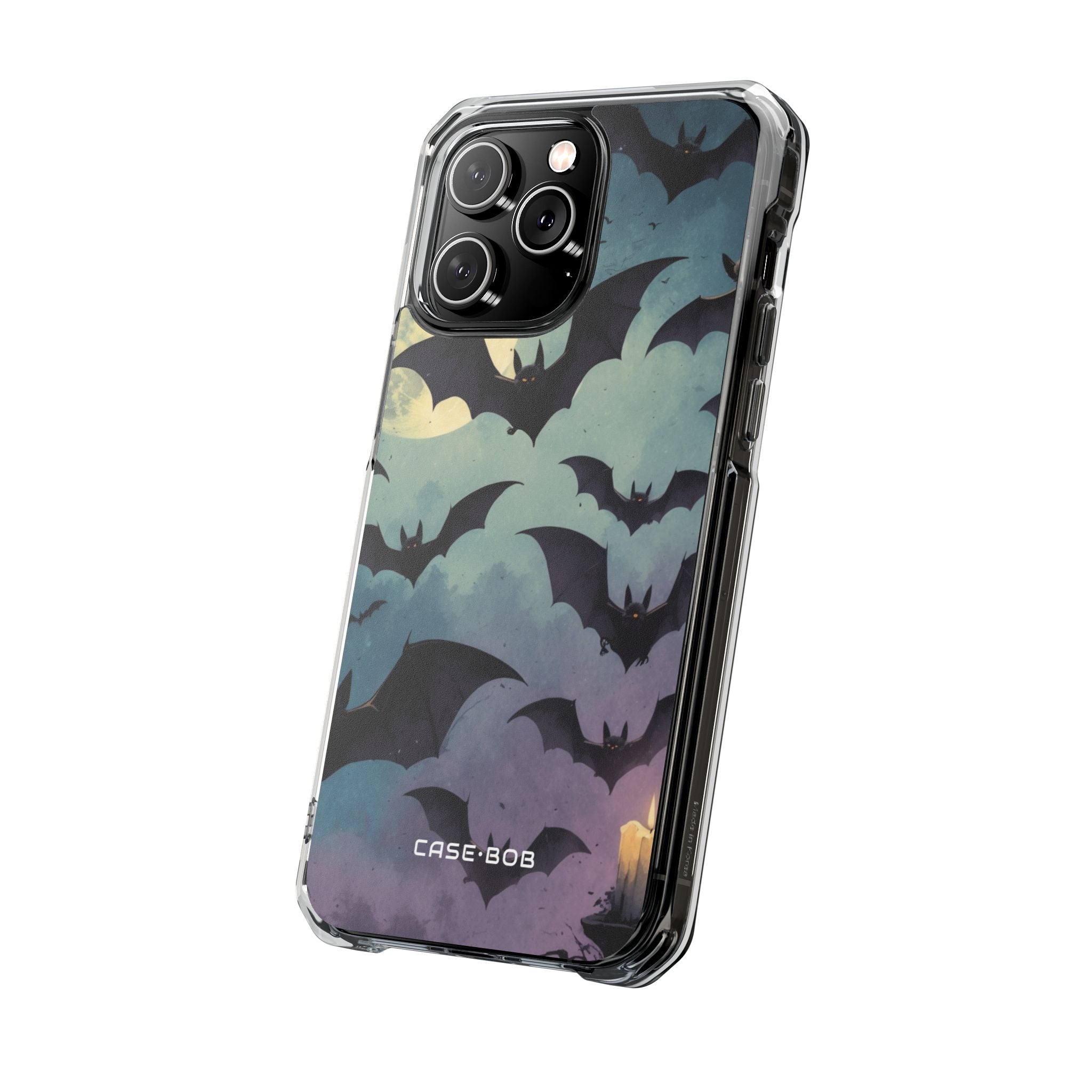 Glowing Bat Swarm iPhone 14 Pro Max Case - Impact