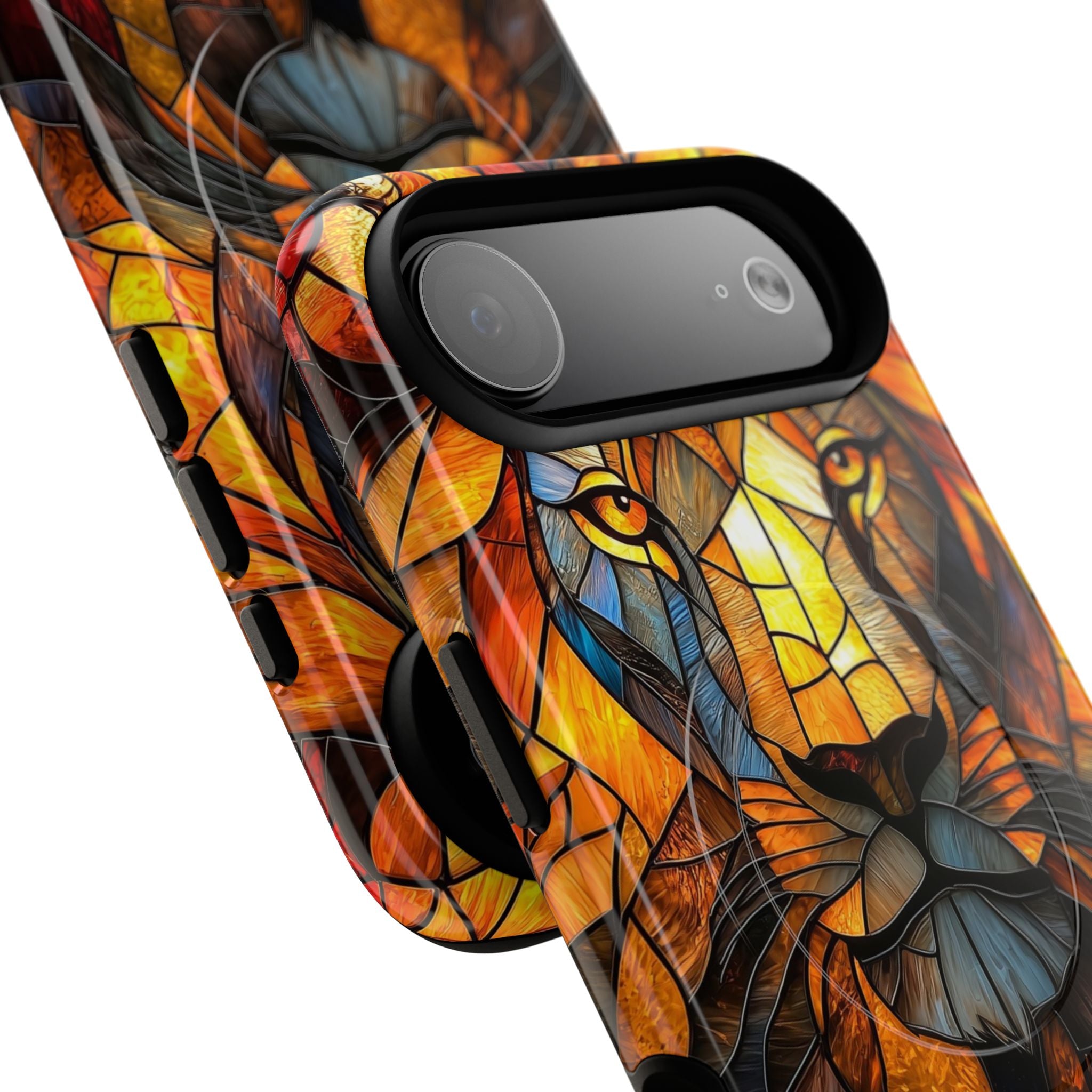 Amber Glass Lion · Tough+ Handyhülle für iPhone · Magsafe