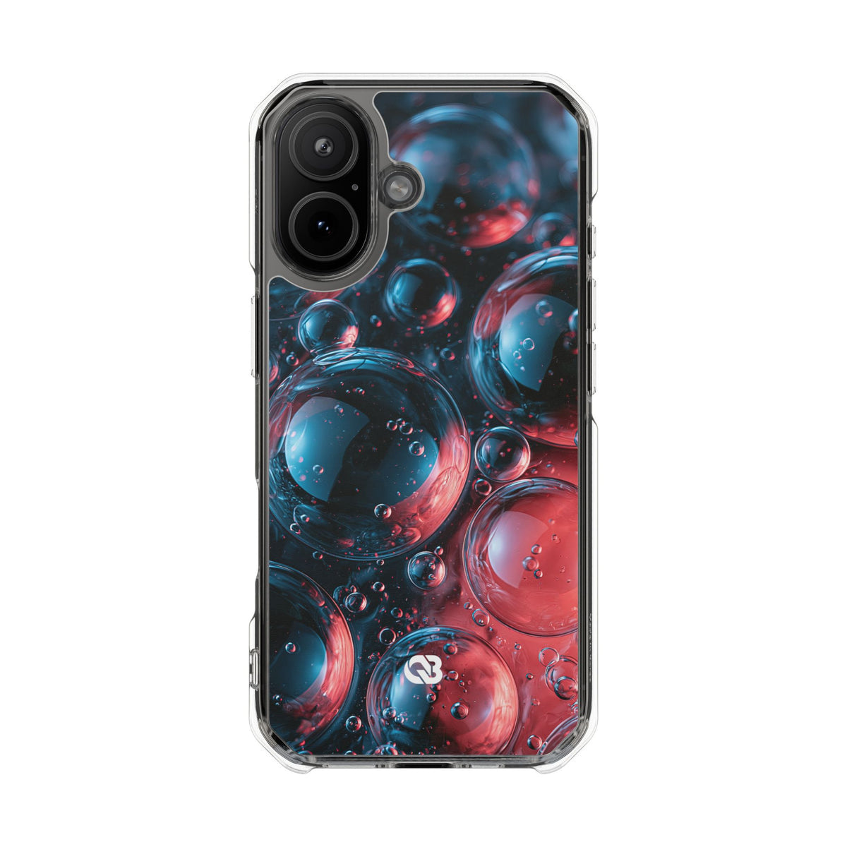 Aqua Gel Spheres · Clear Impact Magnetic Phone Case for iPhone · Blue