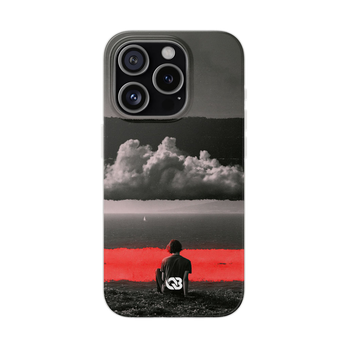 Crimson Horizon · Lite Phone Case for iPhone · Black