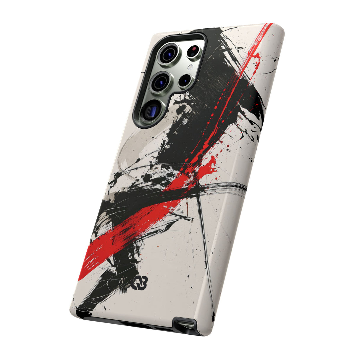 Crimson Sumi Slash · Tough Phone Case for Samsung · White
