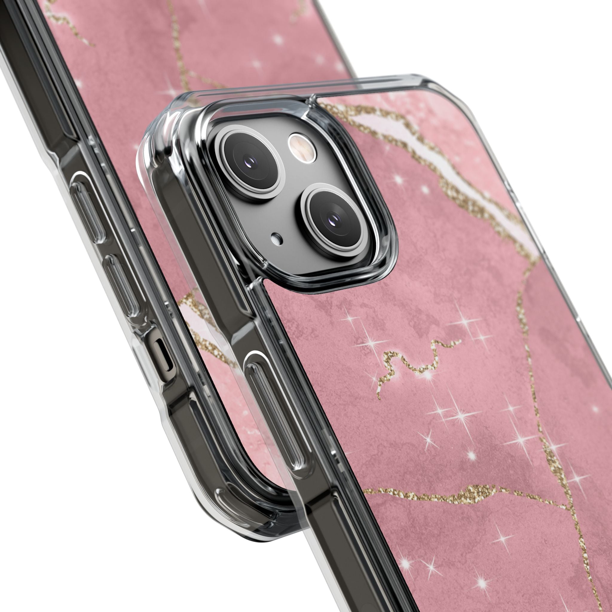 Rose Sparkle Marble · Impact Coque de téléphone pour iPhone · Magsafe