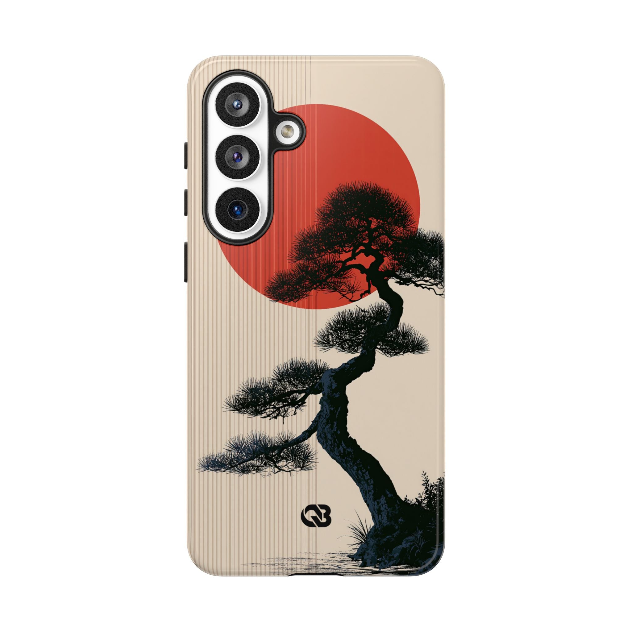 Beige Tough Phone Case for Samsung - Kyoto Crimson Pine