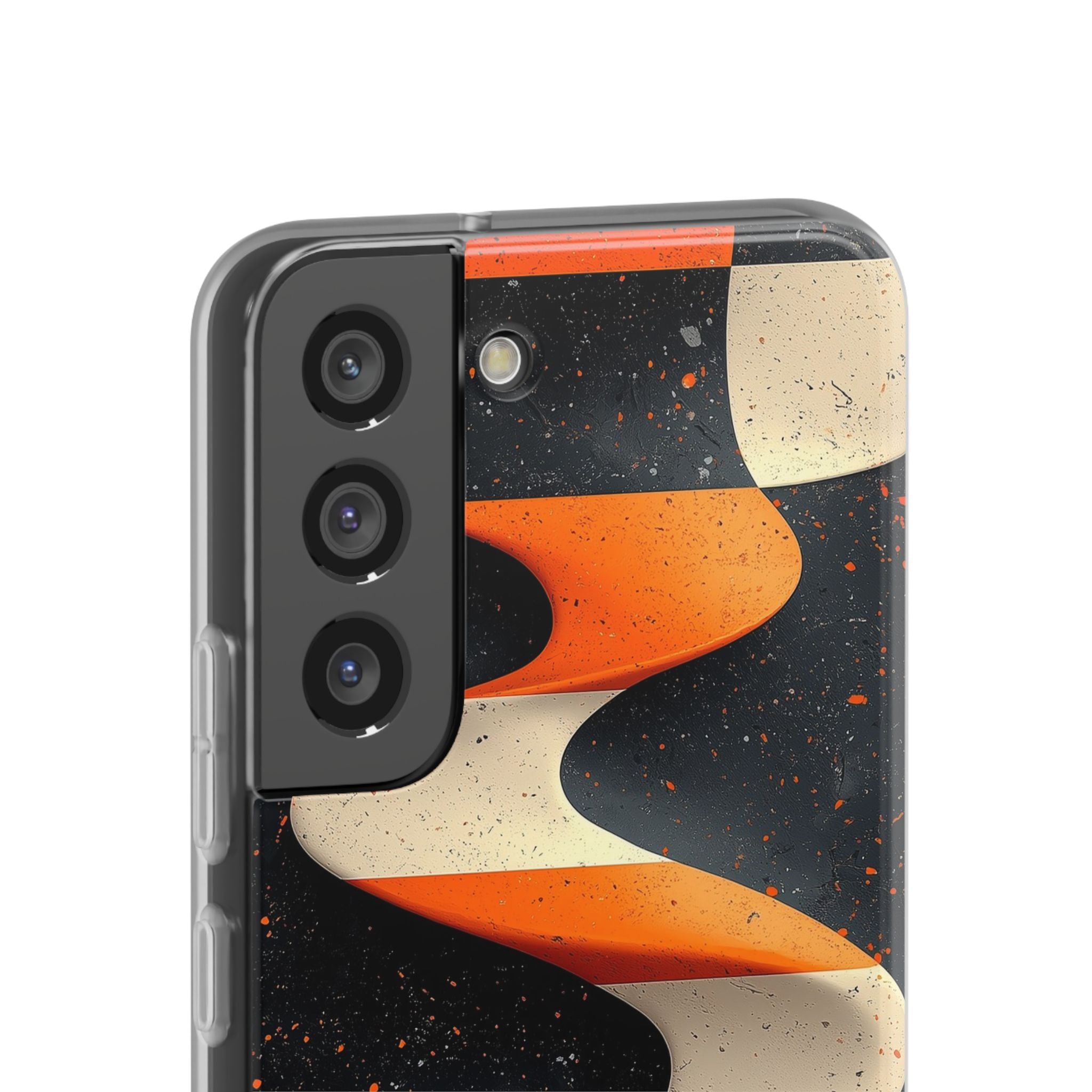 Orange Grit Twist · Soft Phone Case for Samsung