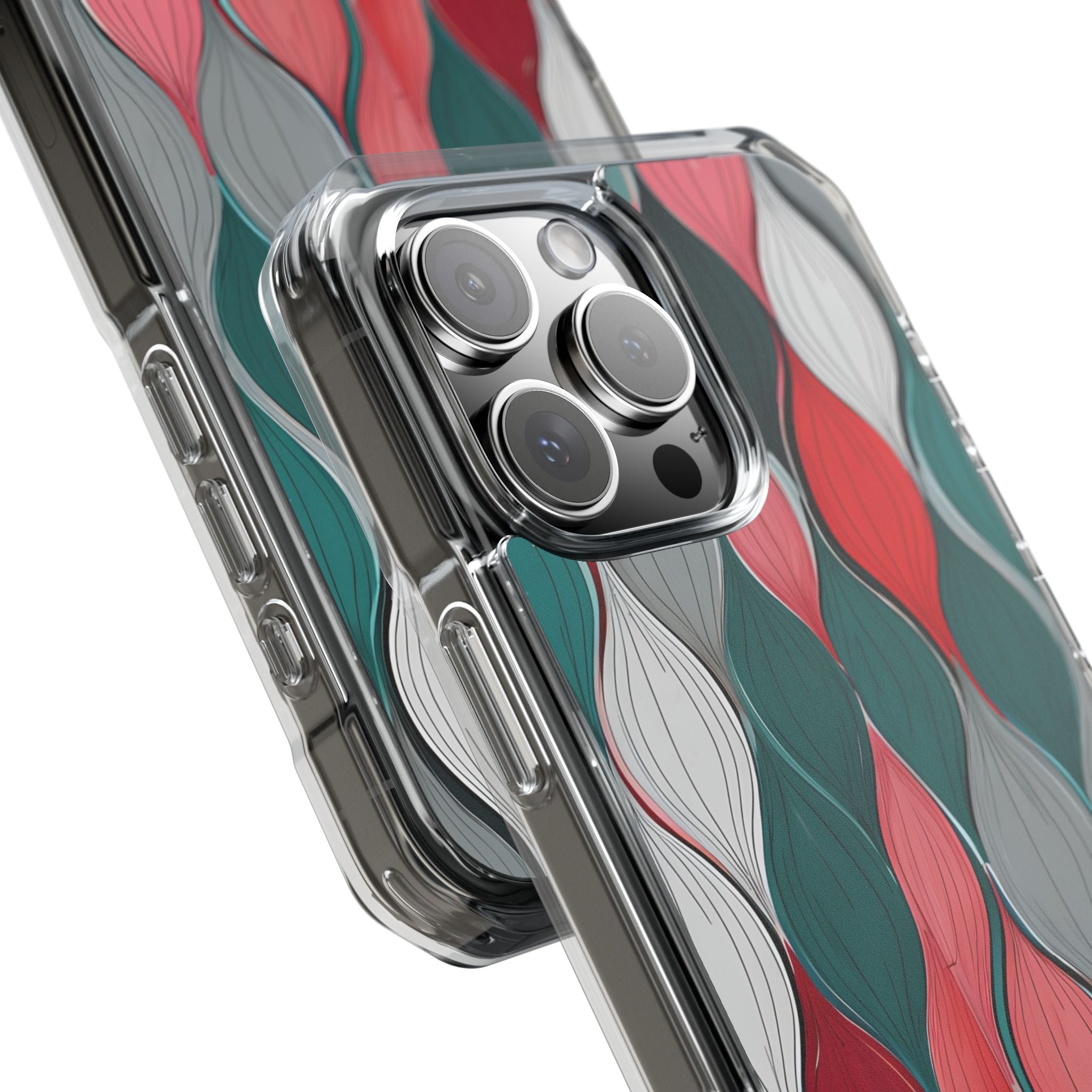 Leaf Cascade Teal iPhone 16 Pro Max Case - Impact