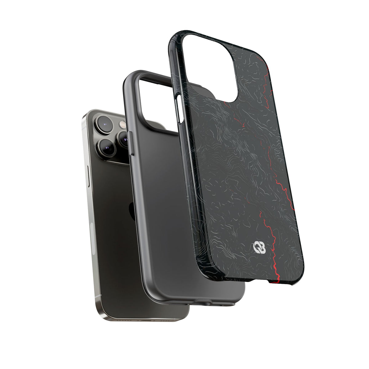 Crimson Rift · Tough Phone Case for iPhone · Black