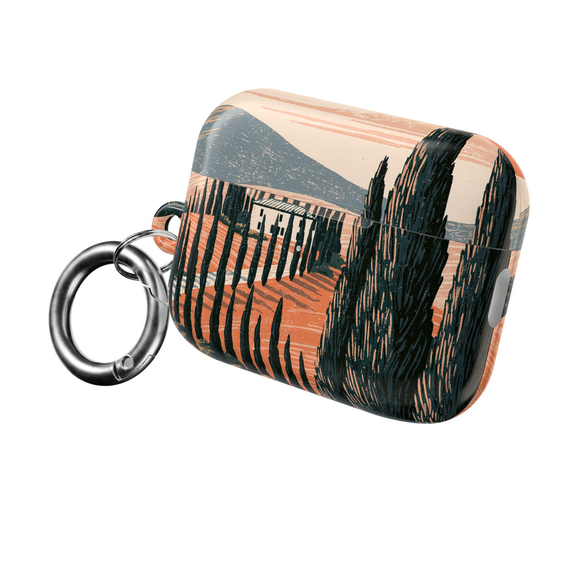 Tuscan Cypress Horizon · Hard Case for AirPods & AirPods Pro · Orange