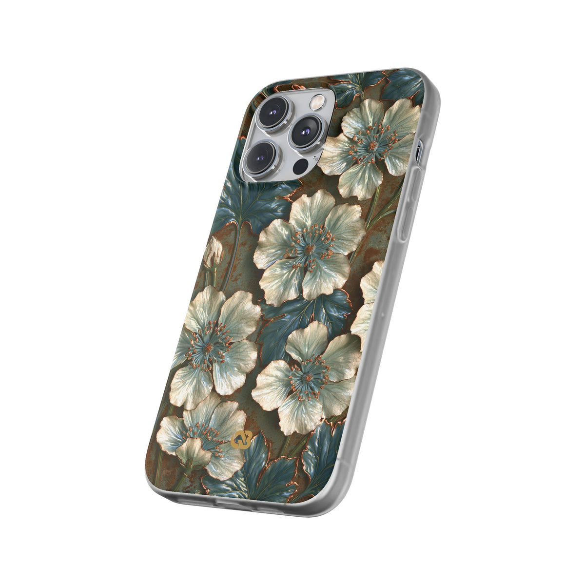 Gilded Blossom Reverie · Lite Phone Case for iPhone · Teal