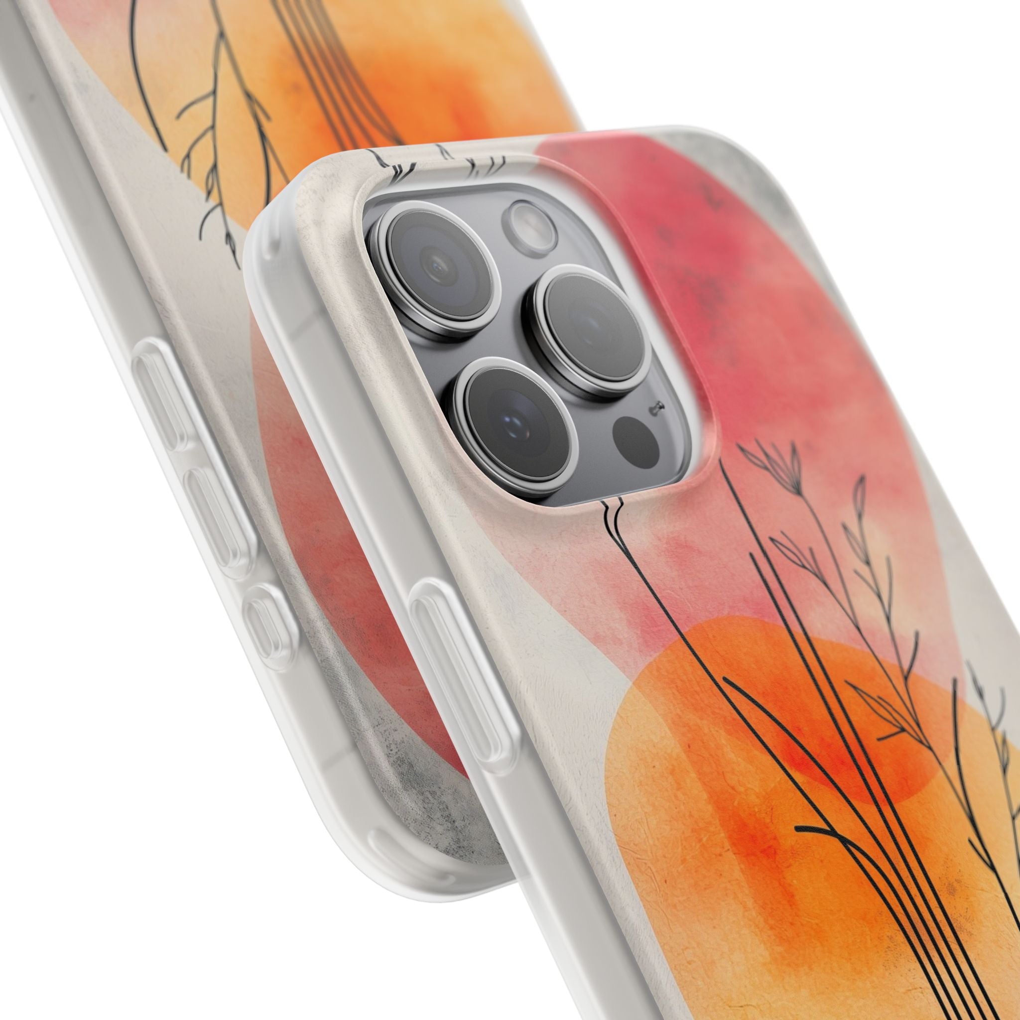 Crimson Bloom Lineage · Soft Phone Case for iPhone