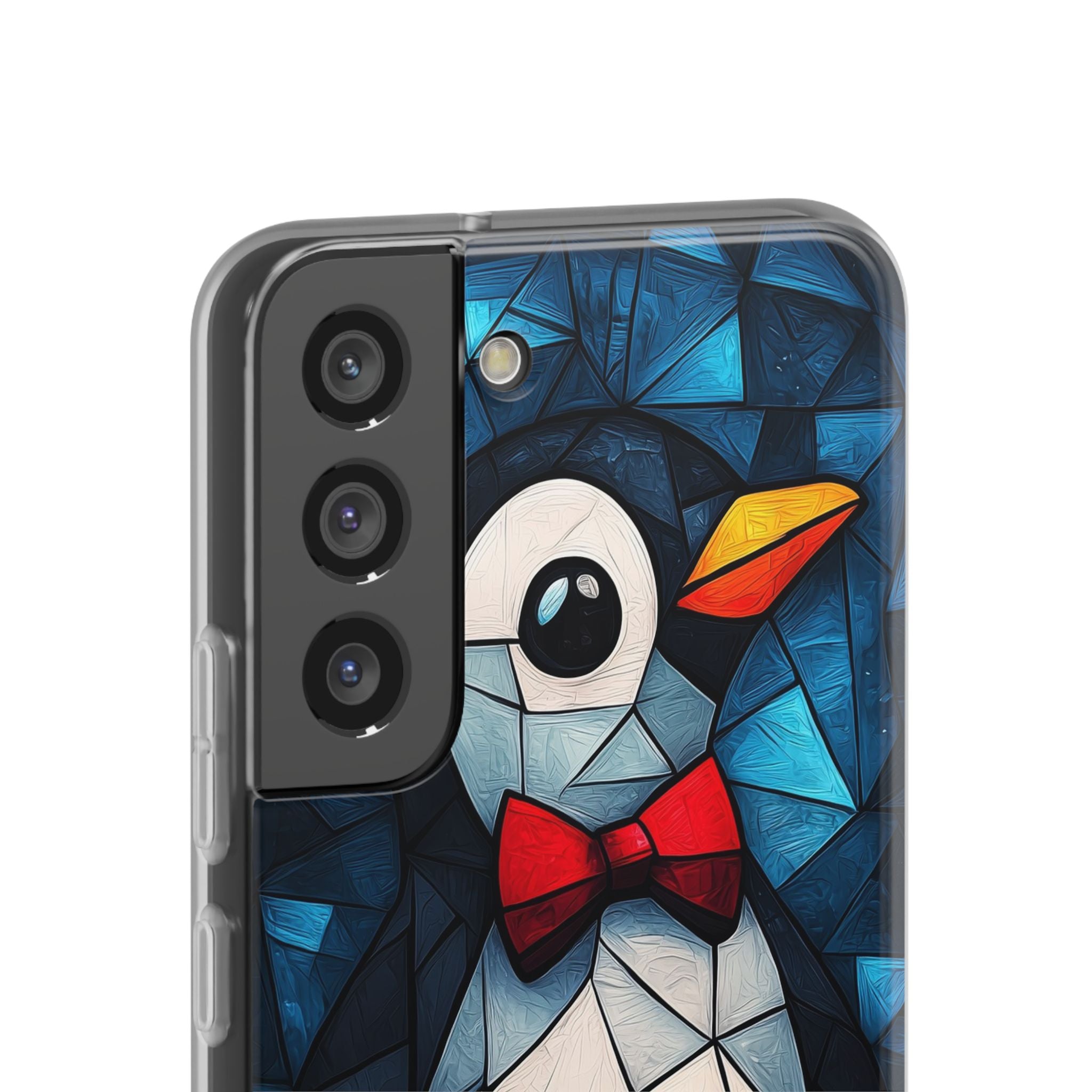 Mosaic Bowtie Penguin · Soft Phone Case for Samsung