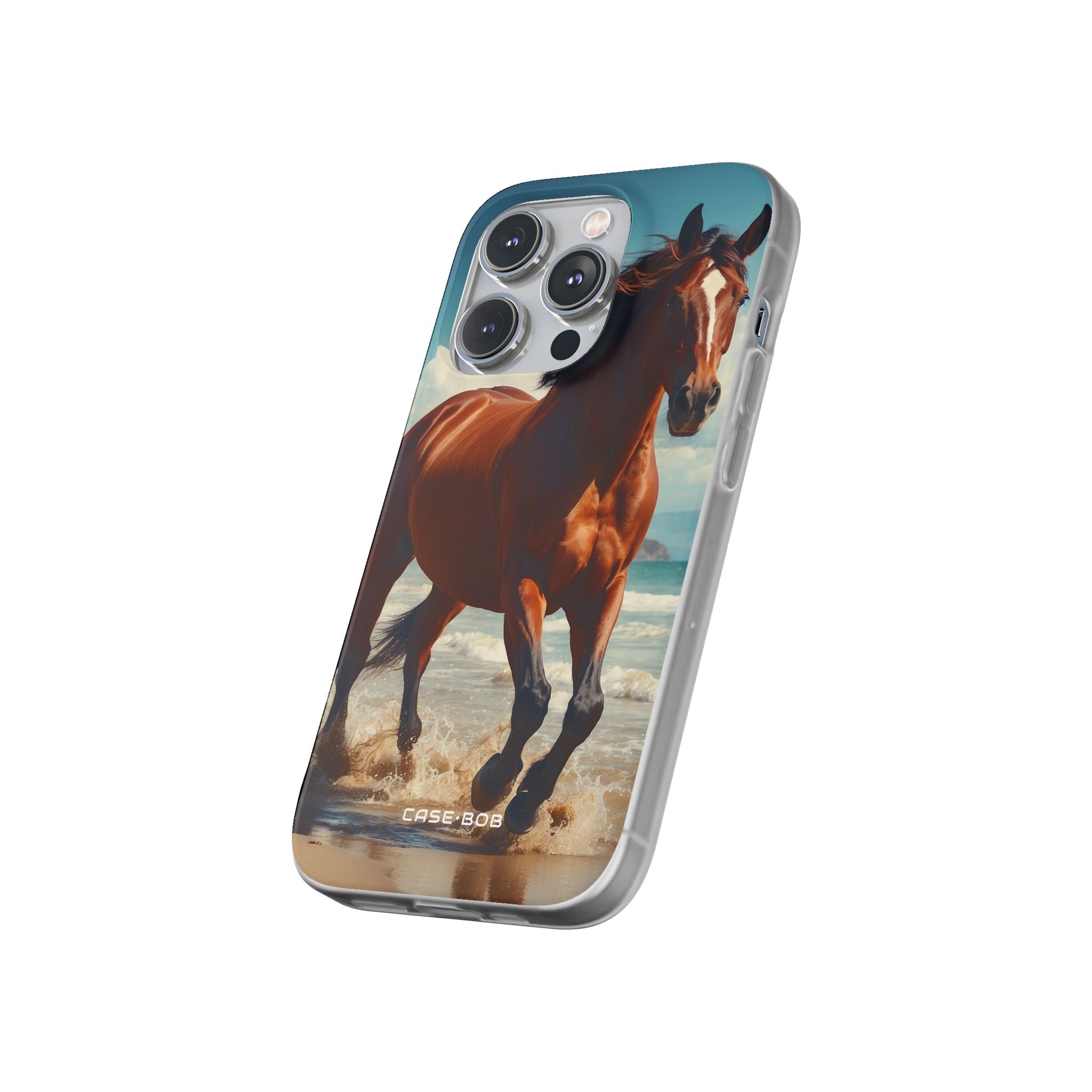 Blazing Horse iPhone 14 Pro Cover - Blød