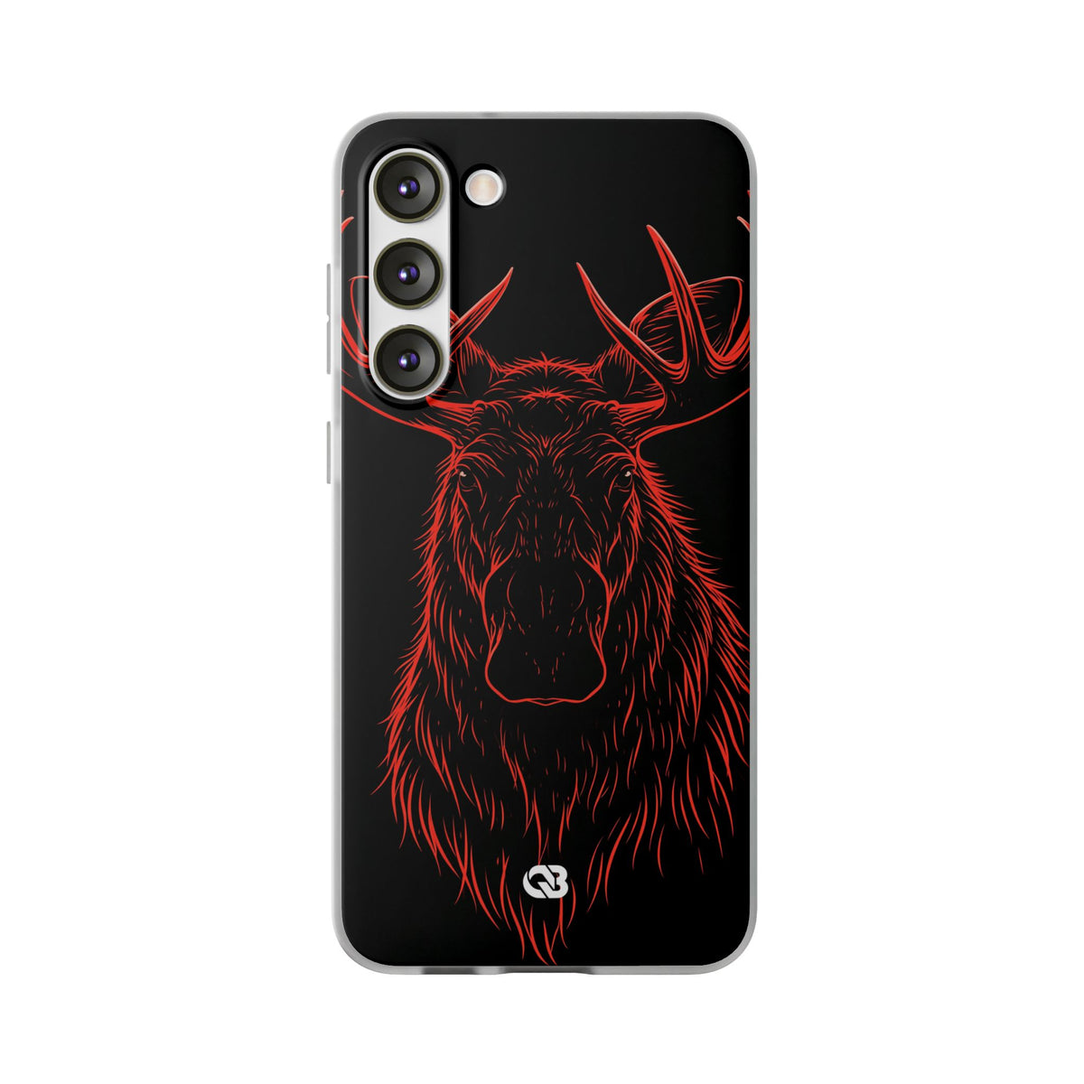 Crimson Horizon Moose · Lite Phone Case for Samsung · Black