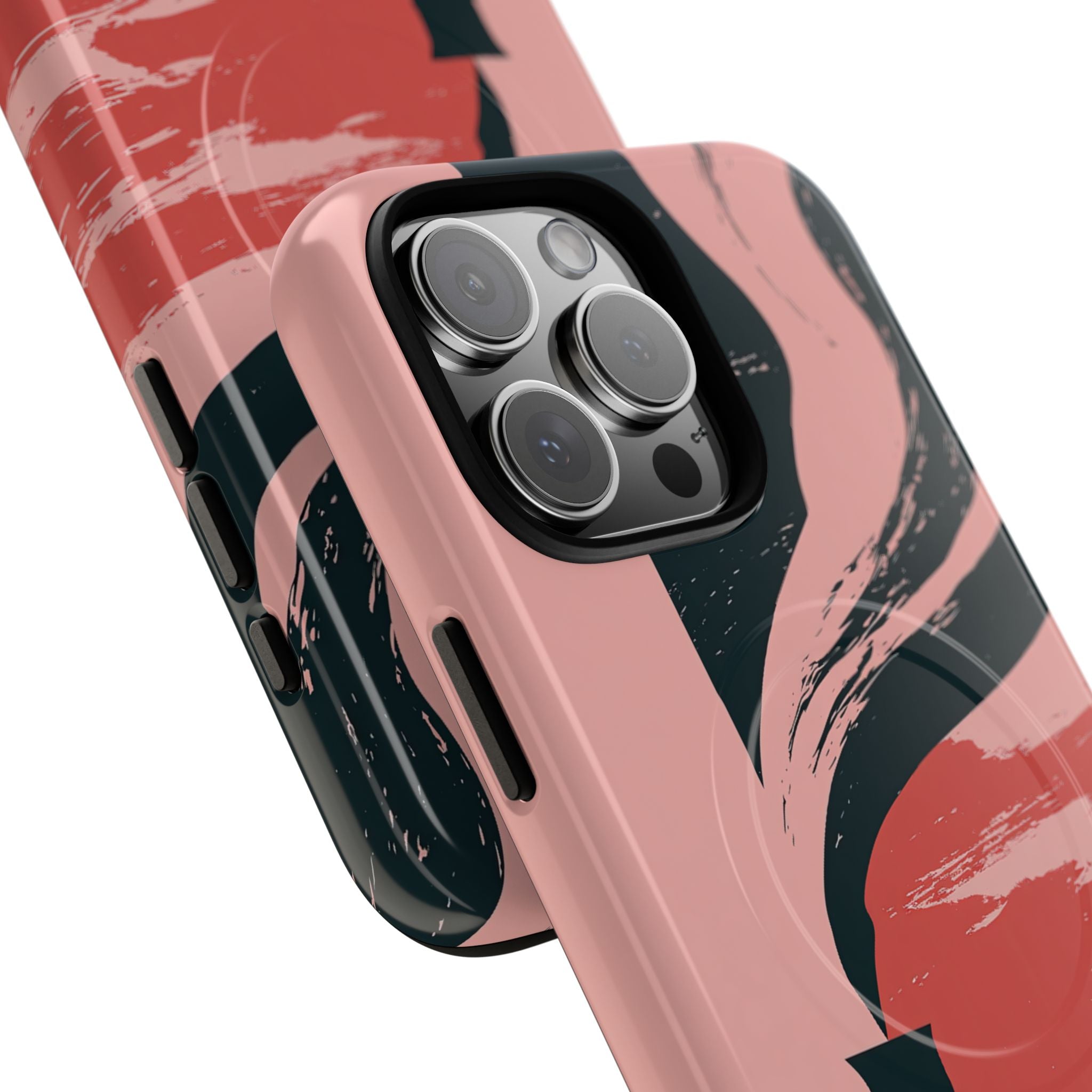 Pink Tough 2.0 Magsafe Phone Case for iPhone - Cinder Rose Plume