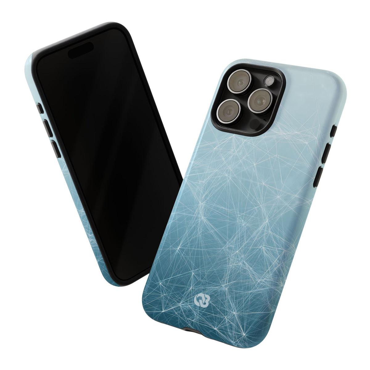 Teal Tough Phone Case for iPhone - Arctic Digital Nexus
