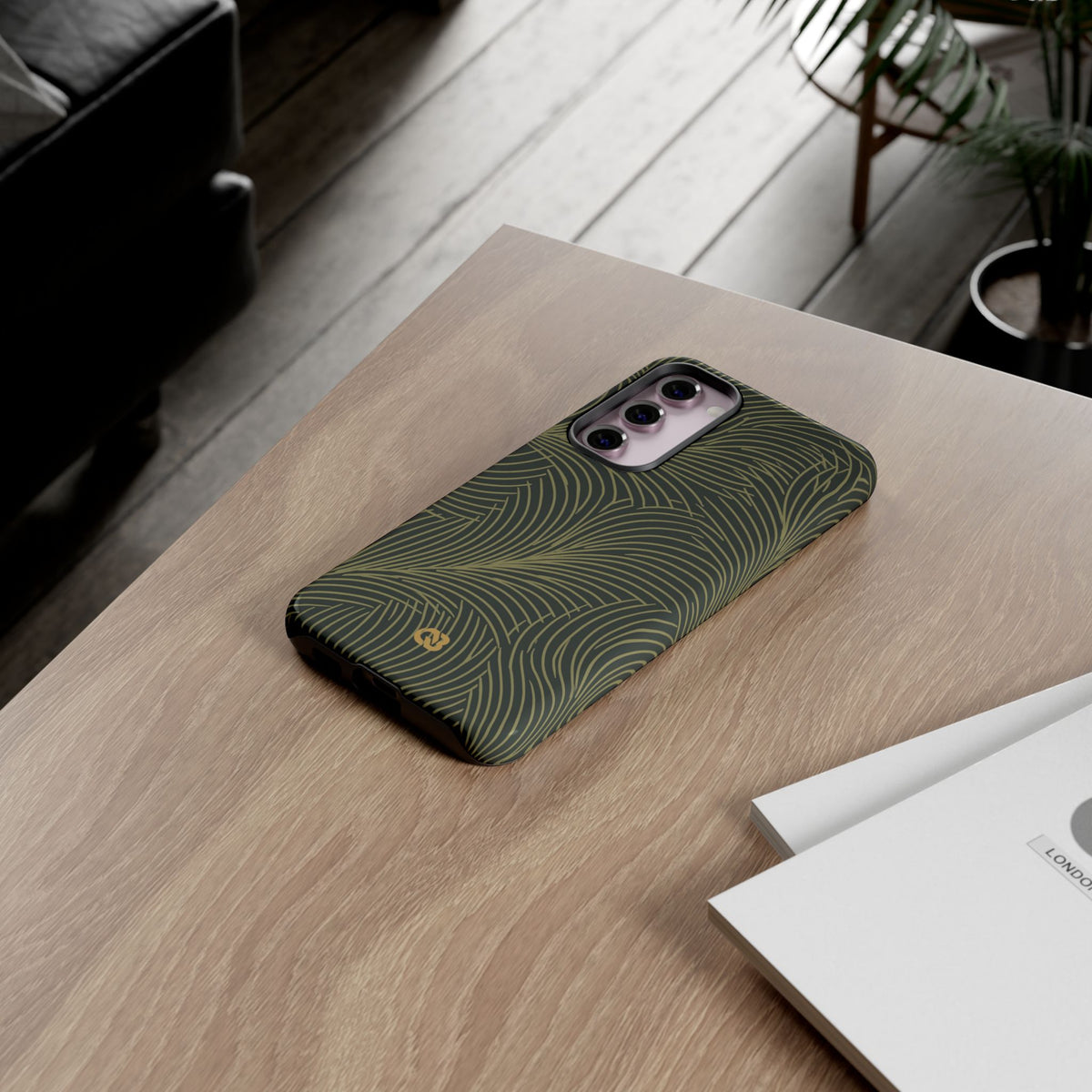 Midnight Palm Frond · Tough Phone Case for Samsung · Green
