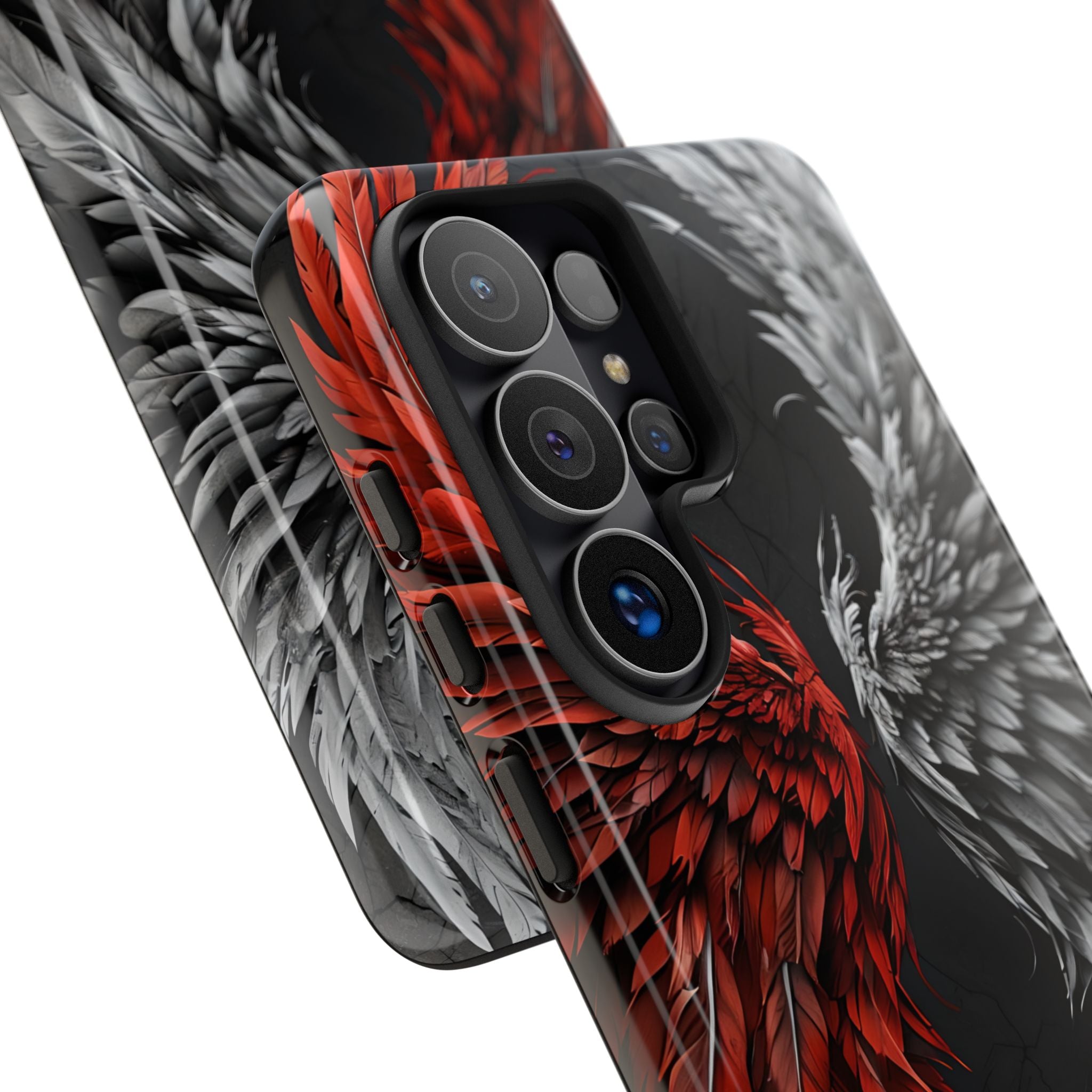 Split Crimson Wing · Tough Handyhülle für Samsung