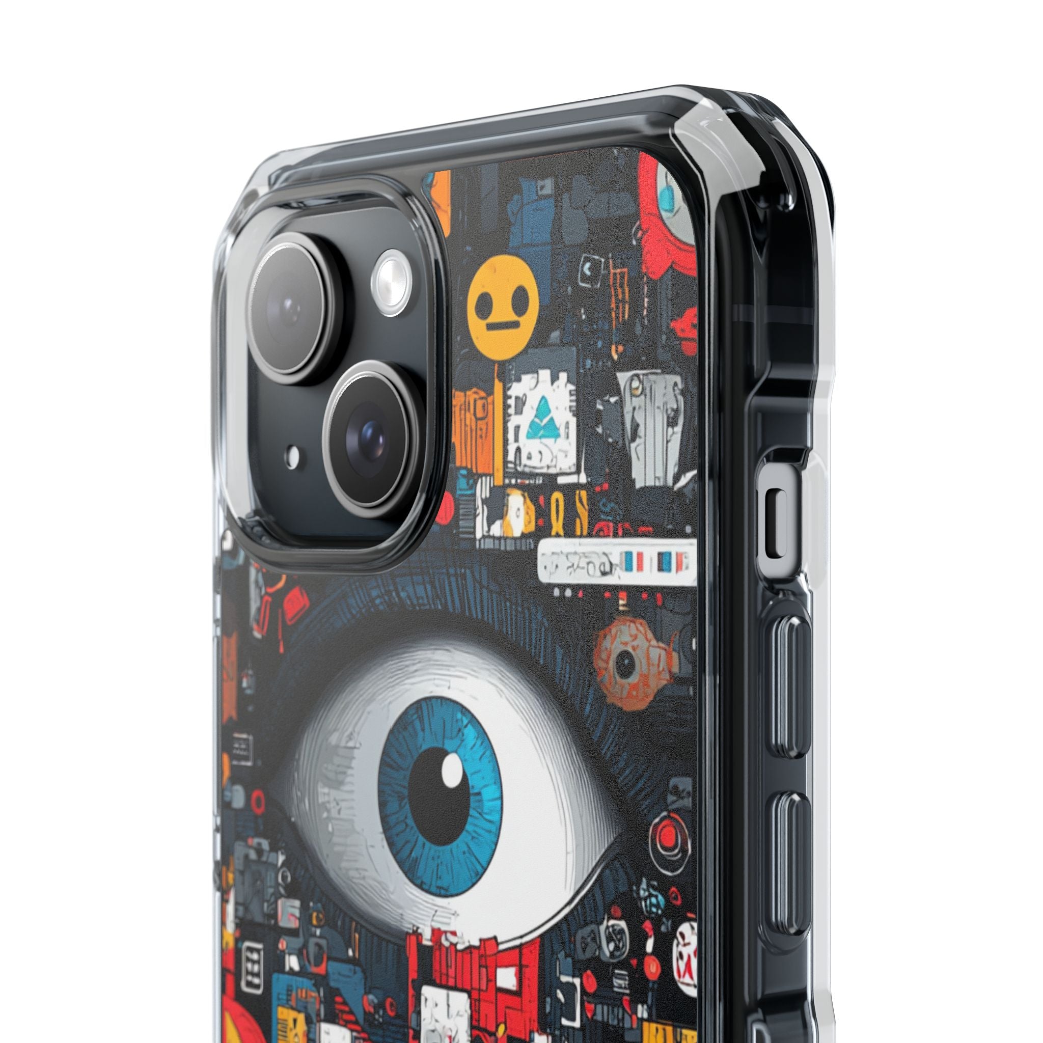 Blue Eye Mosaic iPhone 15 Case - Impact
