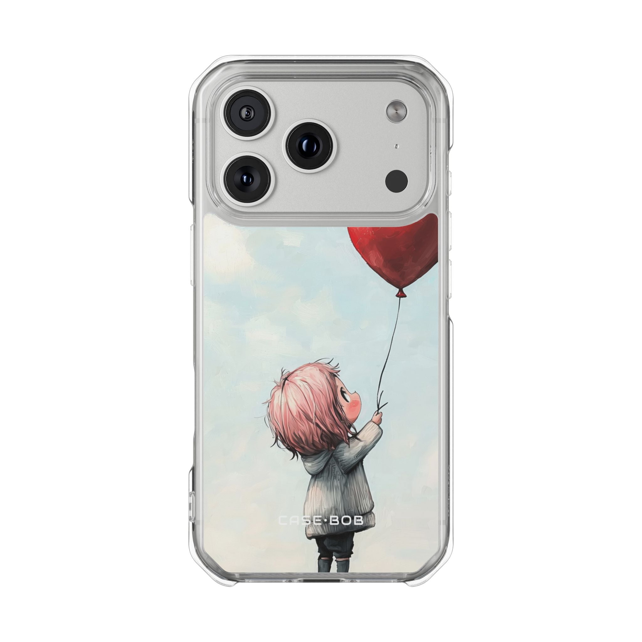 Heart Balloon Reach iPhone 17 Pro Case - Impact