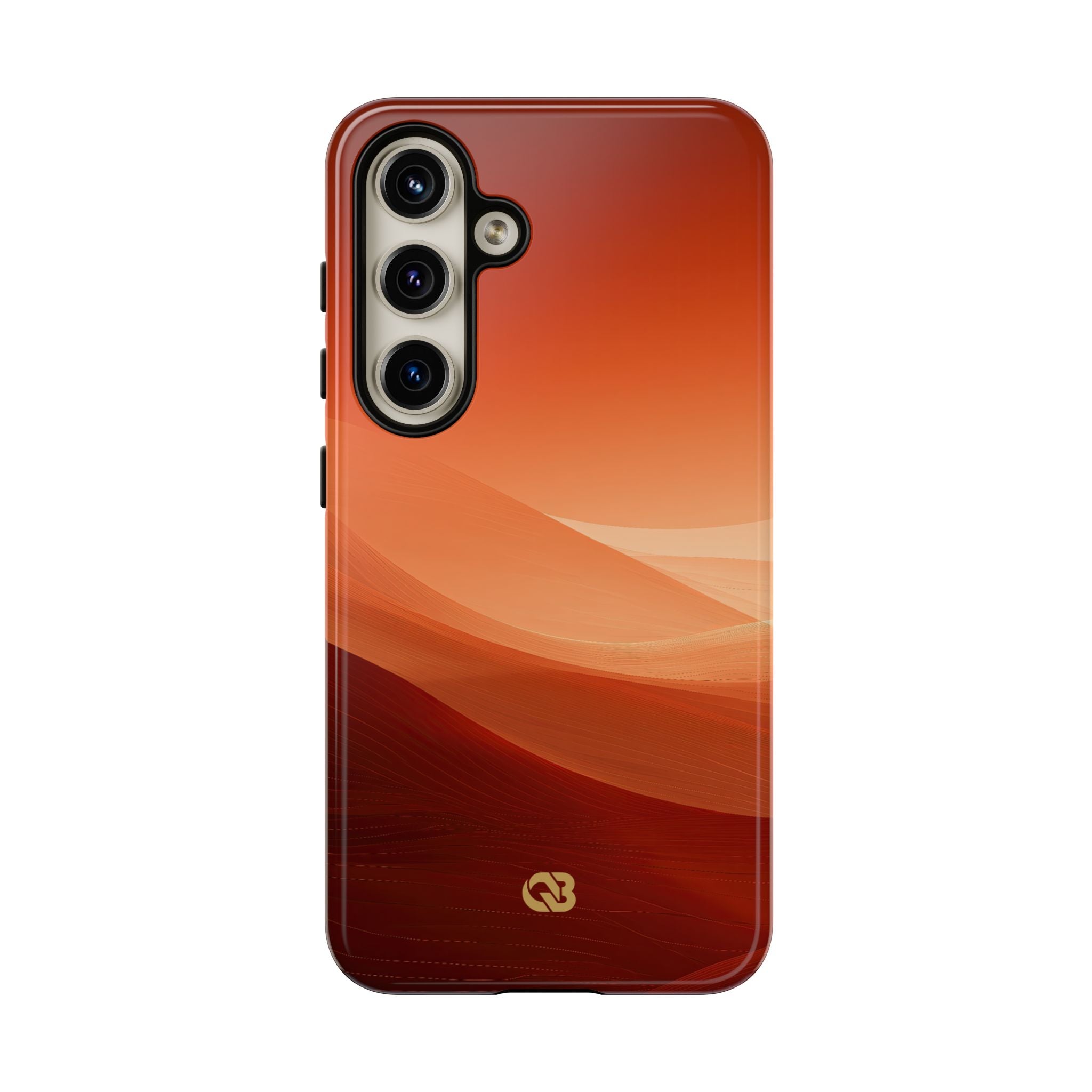 Orange Tough Phone Case for Samsung - Crimson Dune Gradient