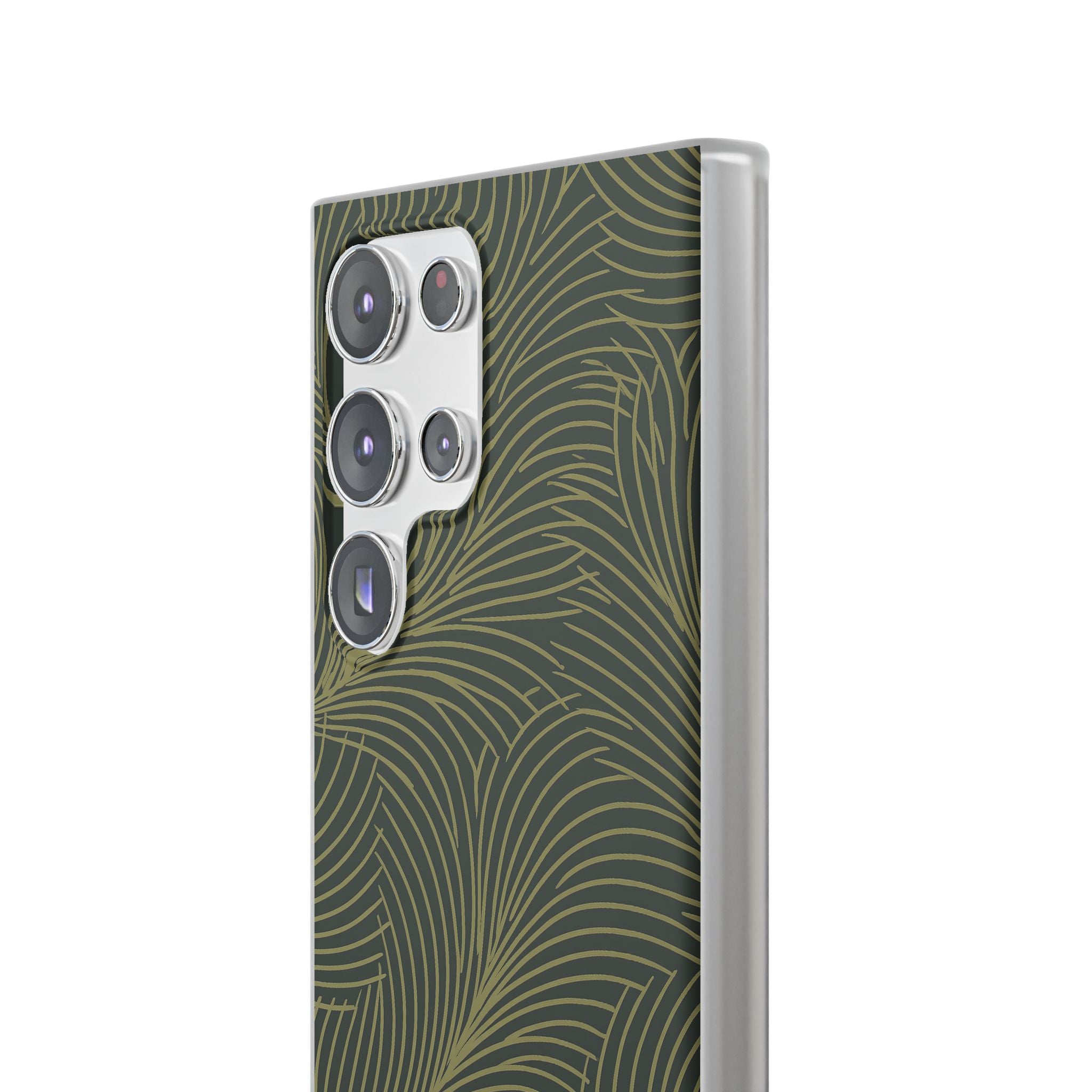 Green Lite Phone Case for Samsung - Dark Olive Plume